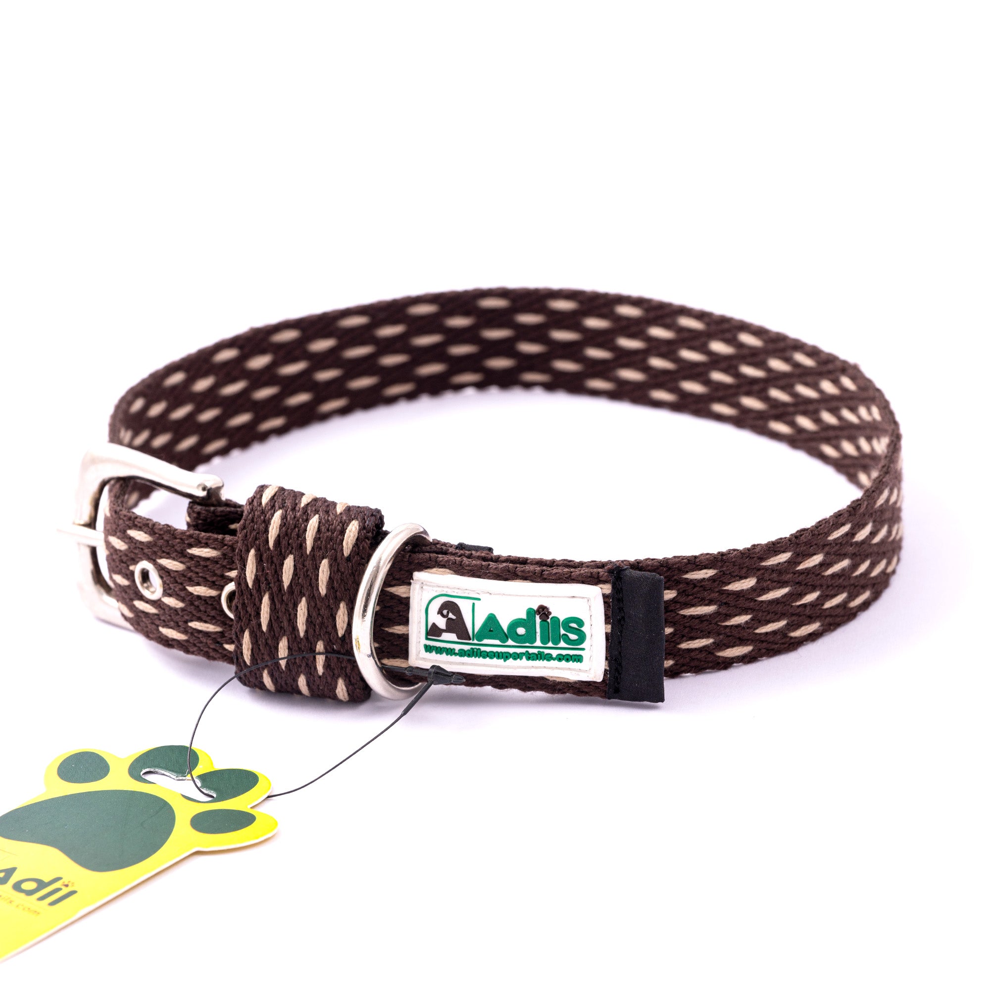Adjustable Cotton Dotted Dog Collar