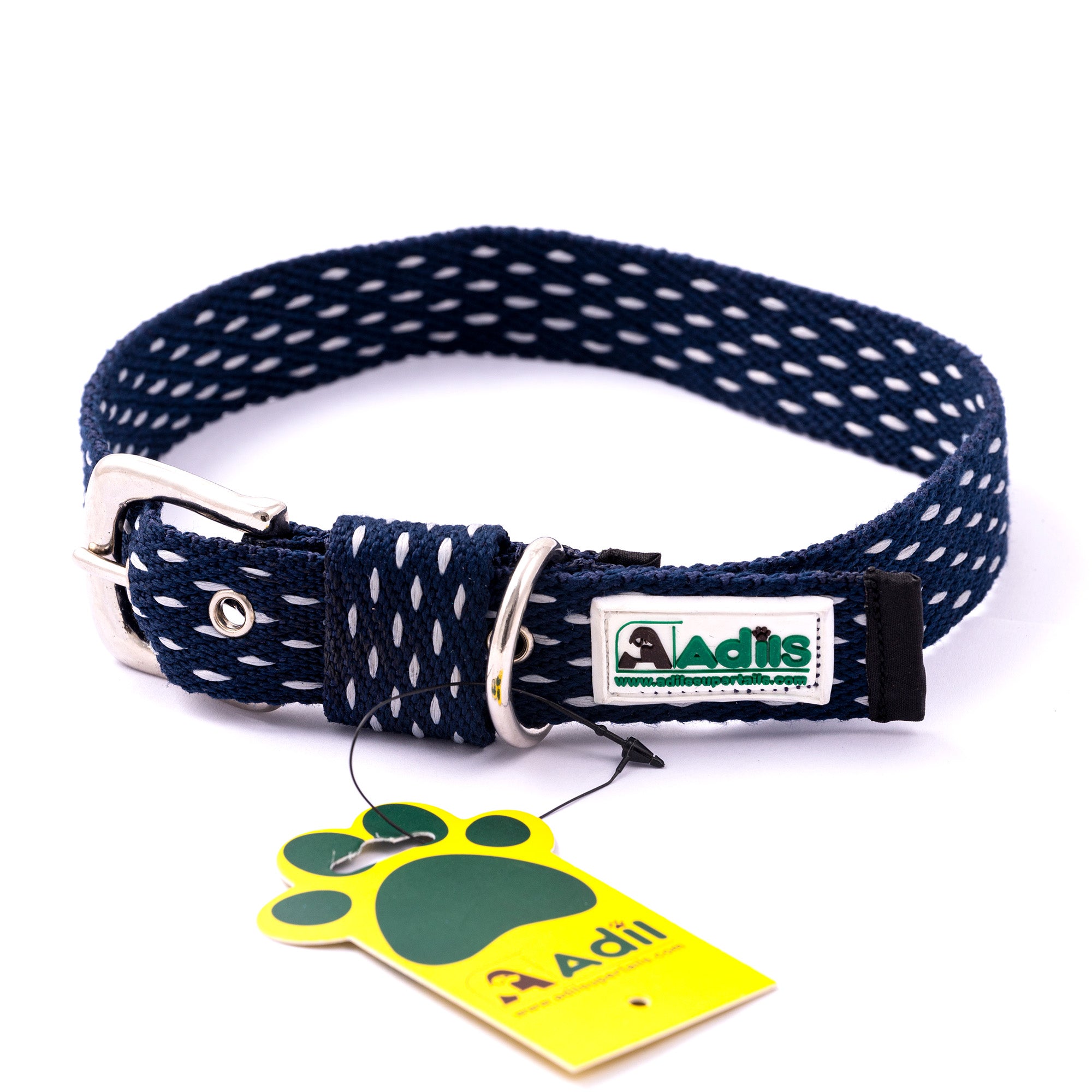 Adjustable Cotton Dotted Dog Collar