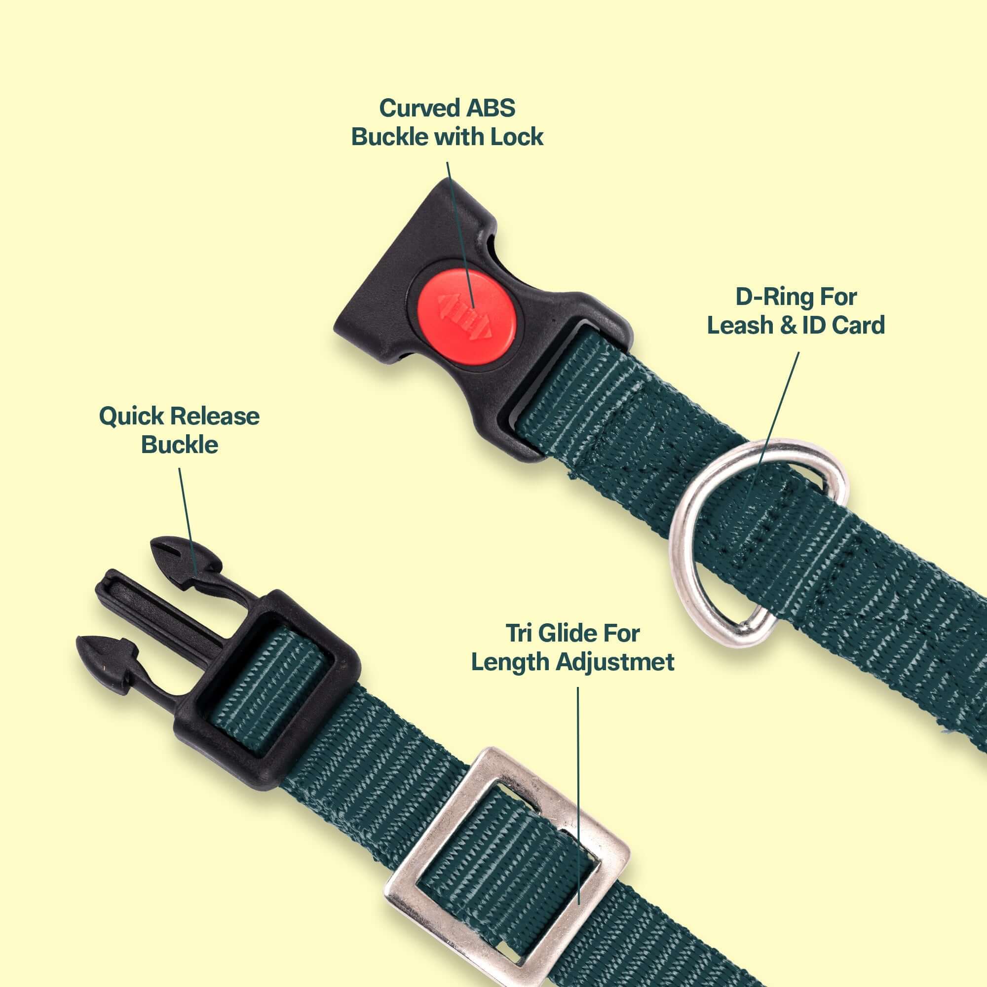 Adil's Nylon Quick Release Cat Collar -19mm