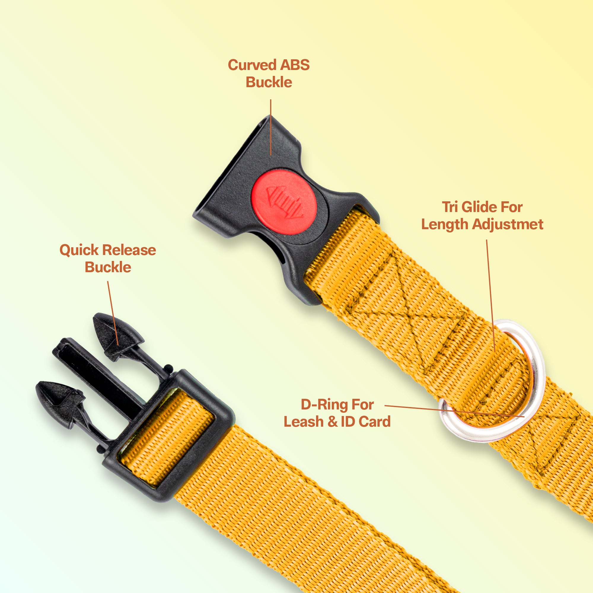 Adil's Nylon Quick Release Dog Collar 25 mm