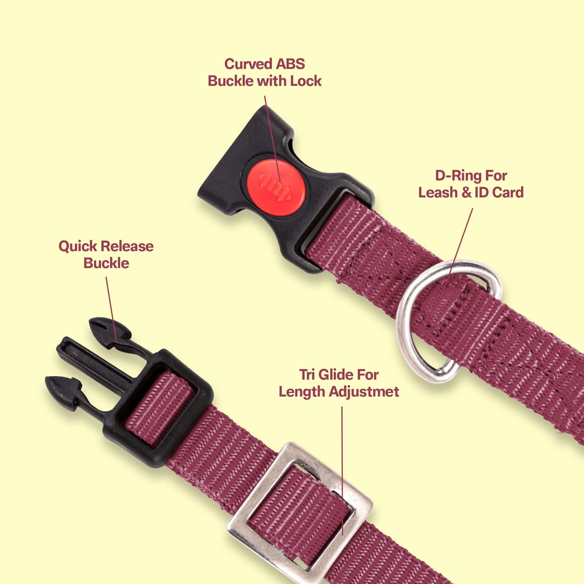 Adil's Nylon Quick Release Cat Collar -19mm