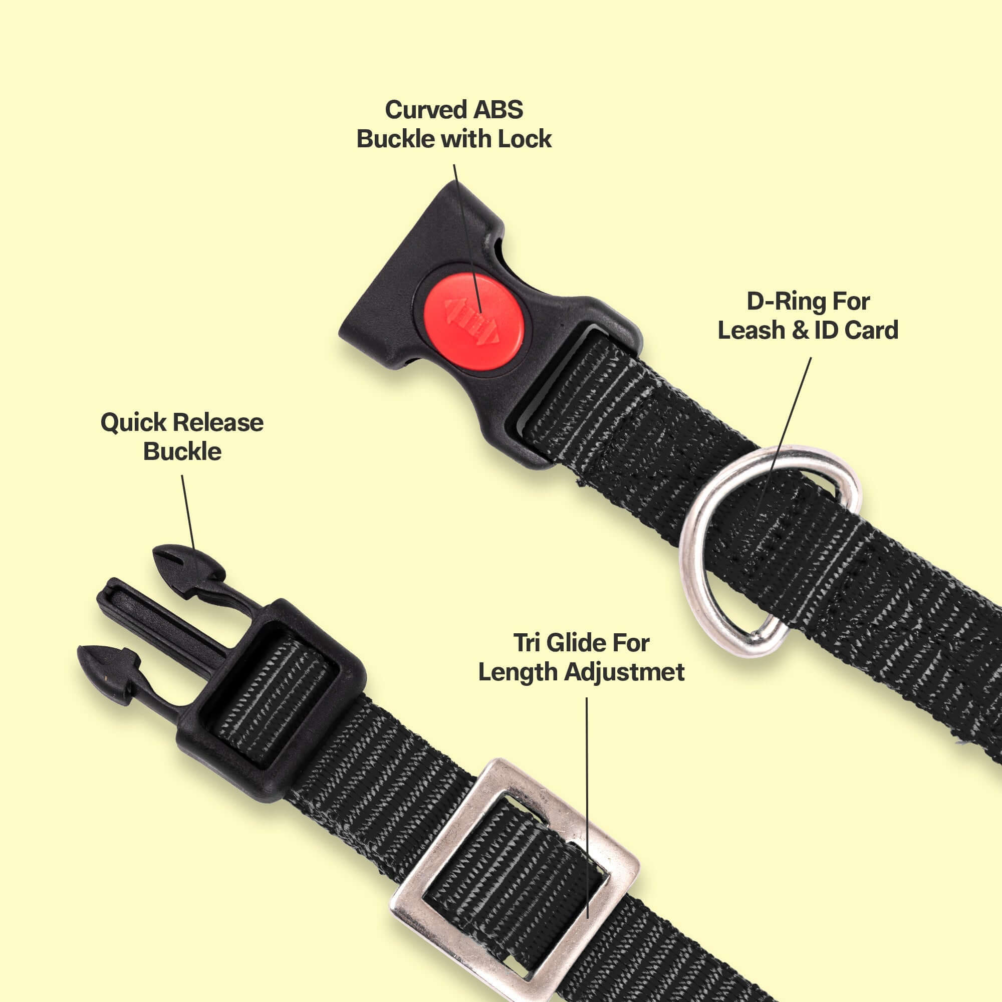 Adil's Nylon Quick Release Cat Collar -19mm