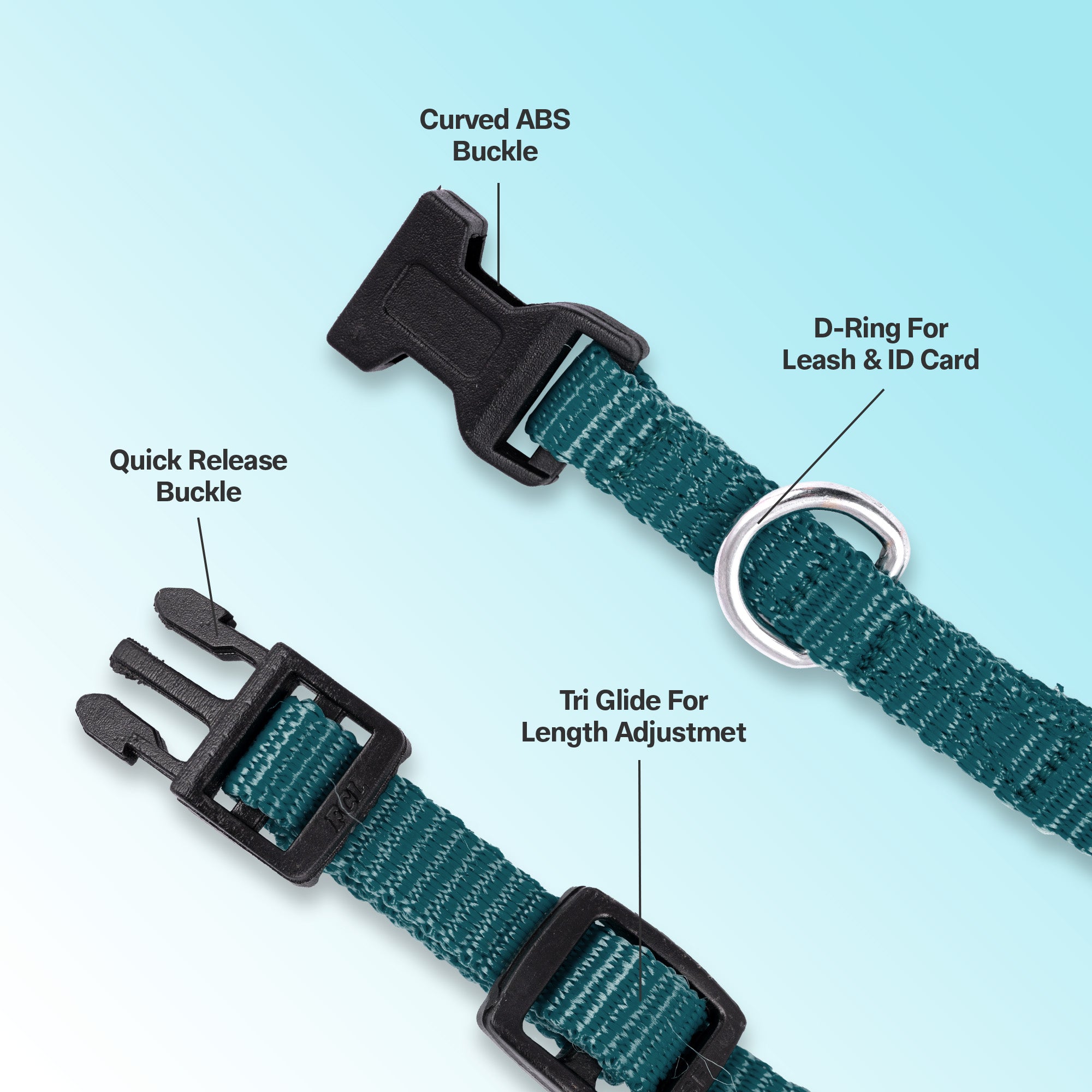 Adil's Nylon Quick Release Cat Collar 12 mm