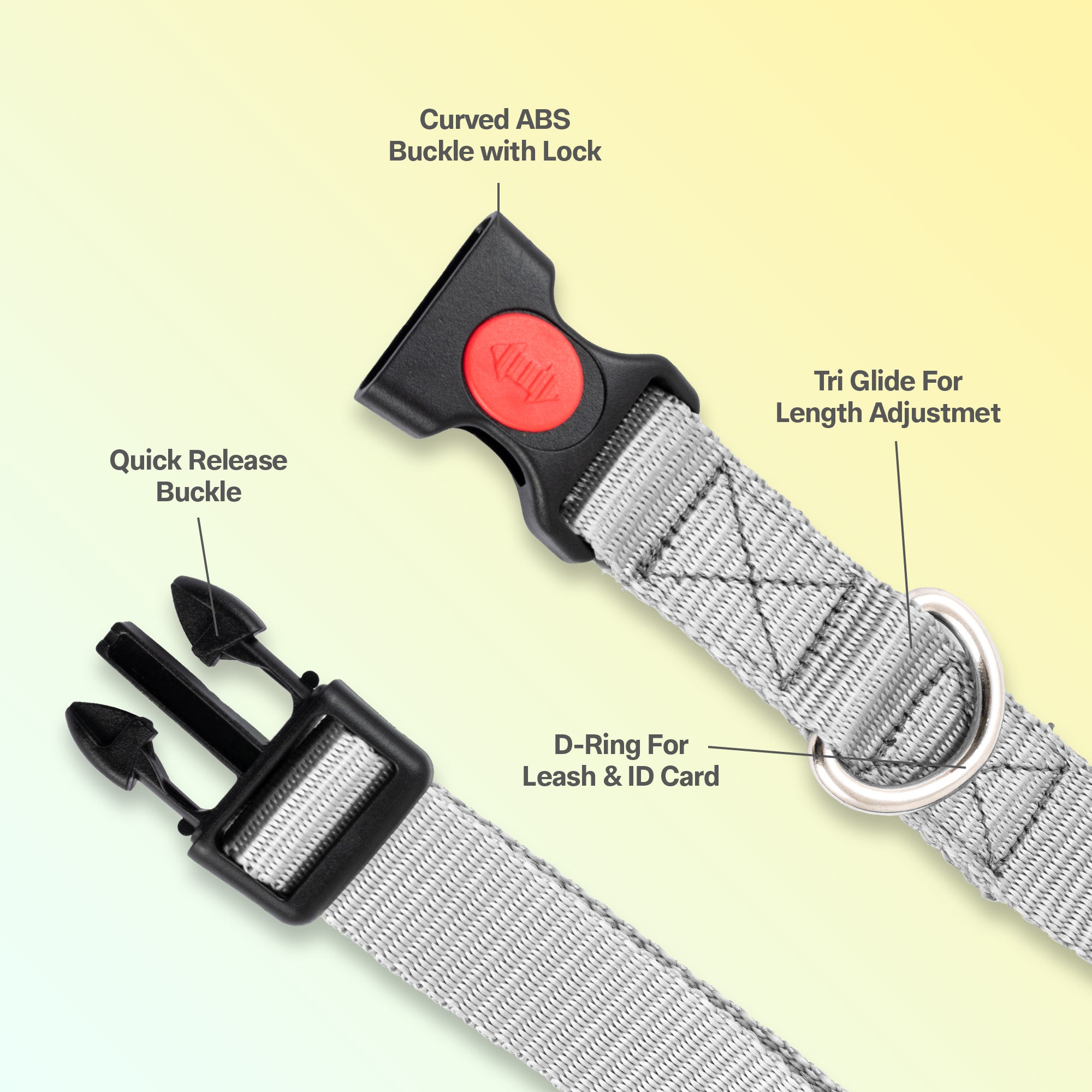 Adil's Nylon Quick Release Dog Collar 25 mm