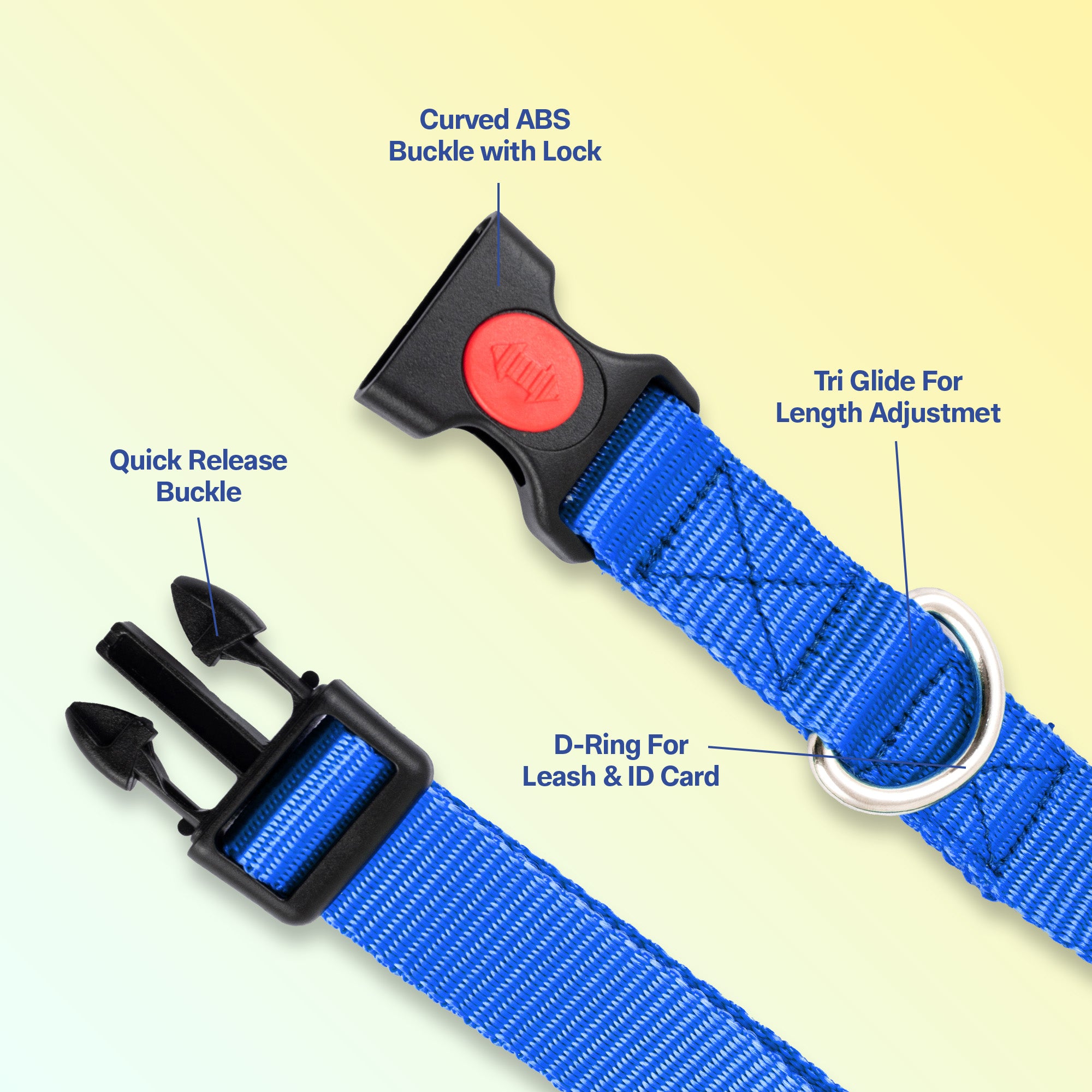 Adil's Nylon Quick Release Dog Collar 25 mm