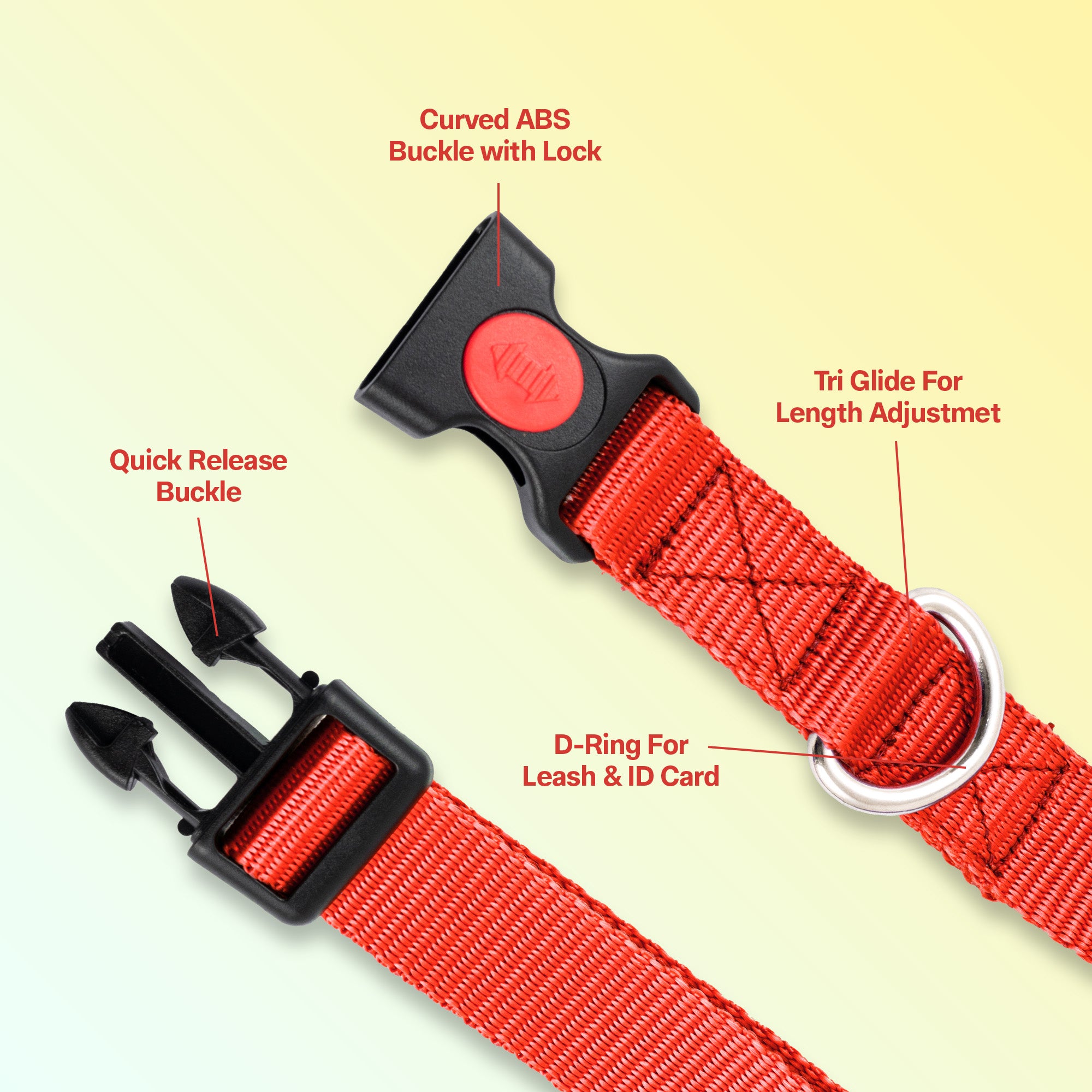 Adil's Nylon Quick Release Dog Collar 25 mm