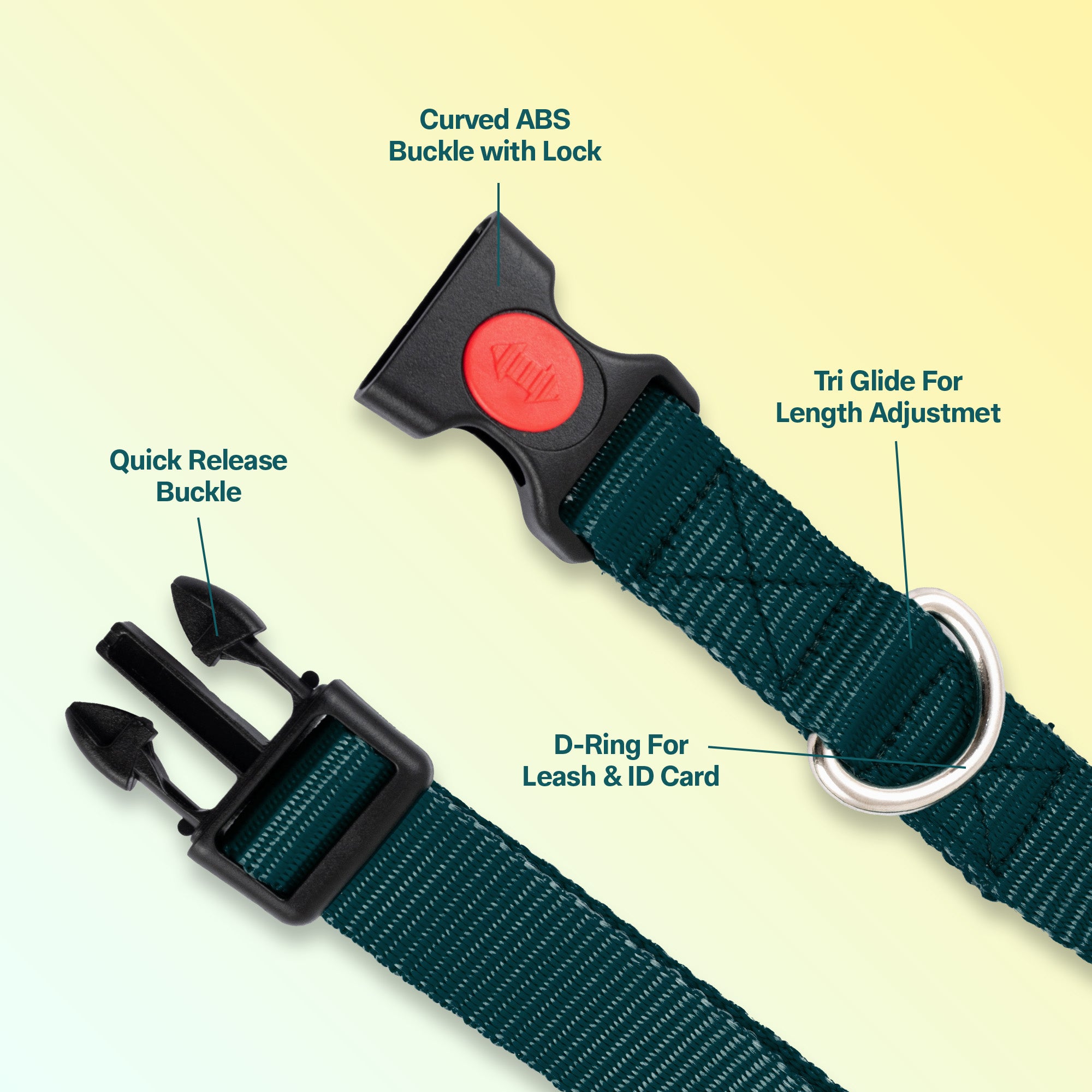 Adil's Nylon Quick Release Dog Collar 25 mm