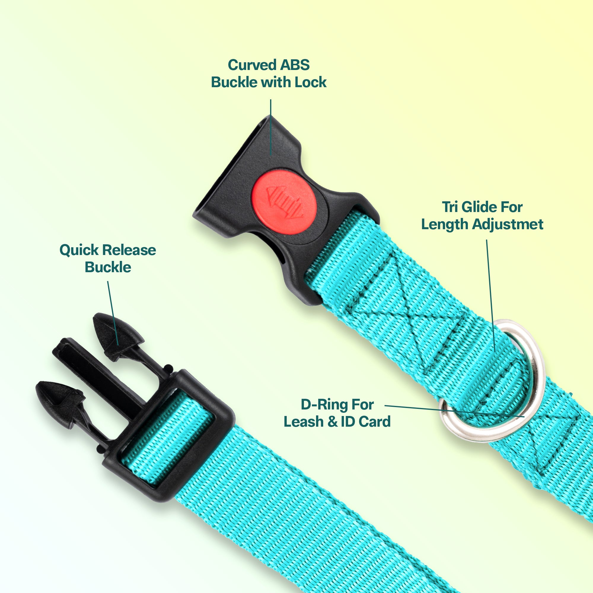 Adil's Nylon Quick Release Dog Collar 25 mm