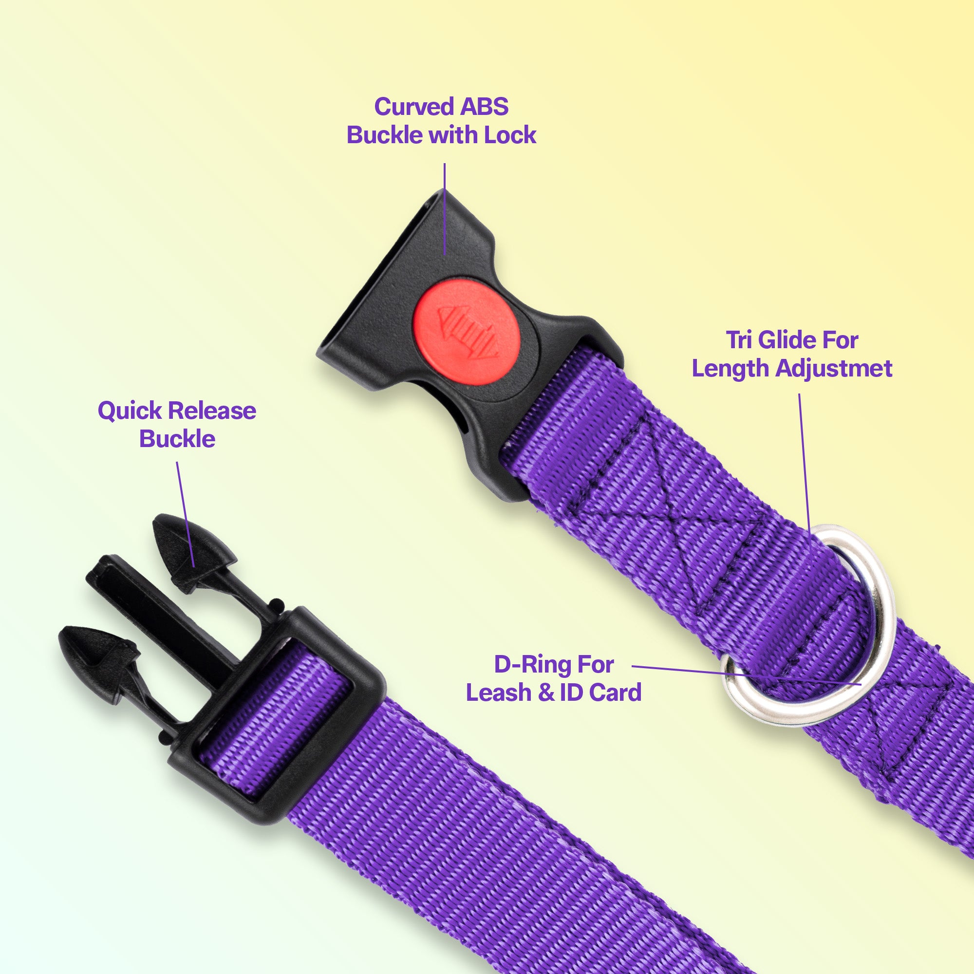 Adil's Nylon Quick Release Dog Collar 25 mm