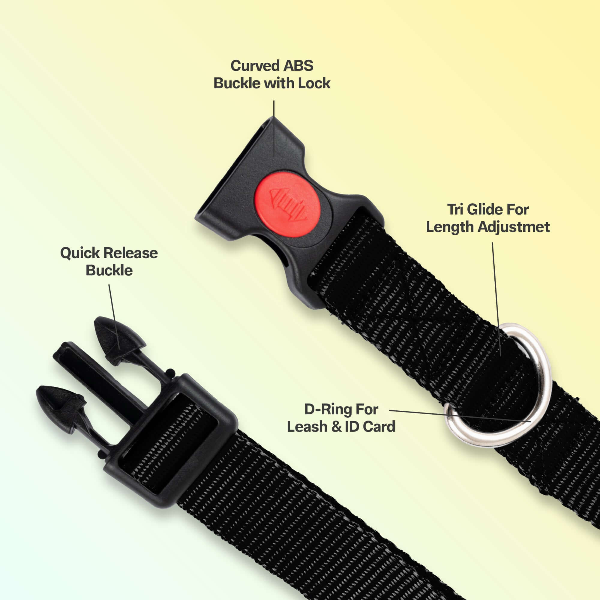 Adil's Nylon Quick Release Dog Collar 25 mm