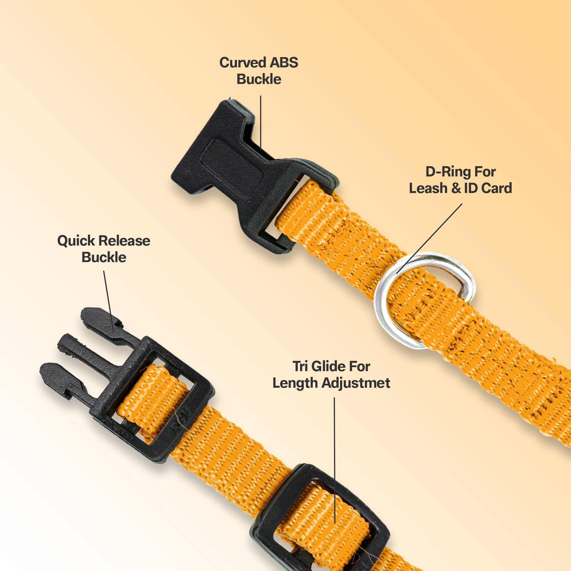 Adil's Nylon Quick Release Cat Collar 12 mm