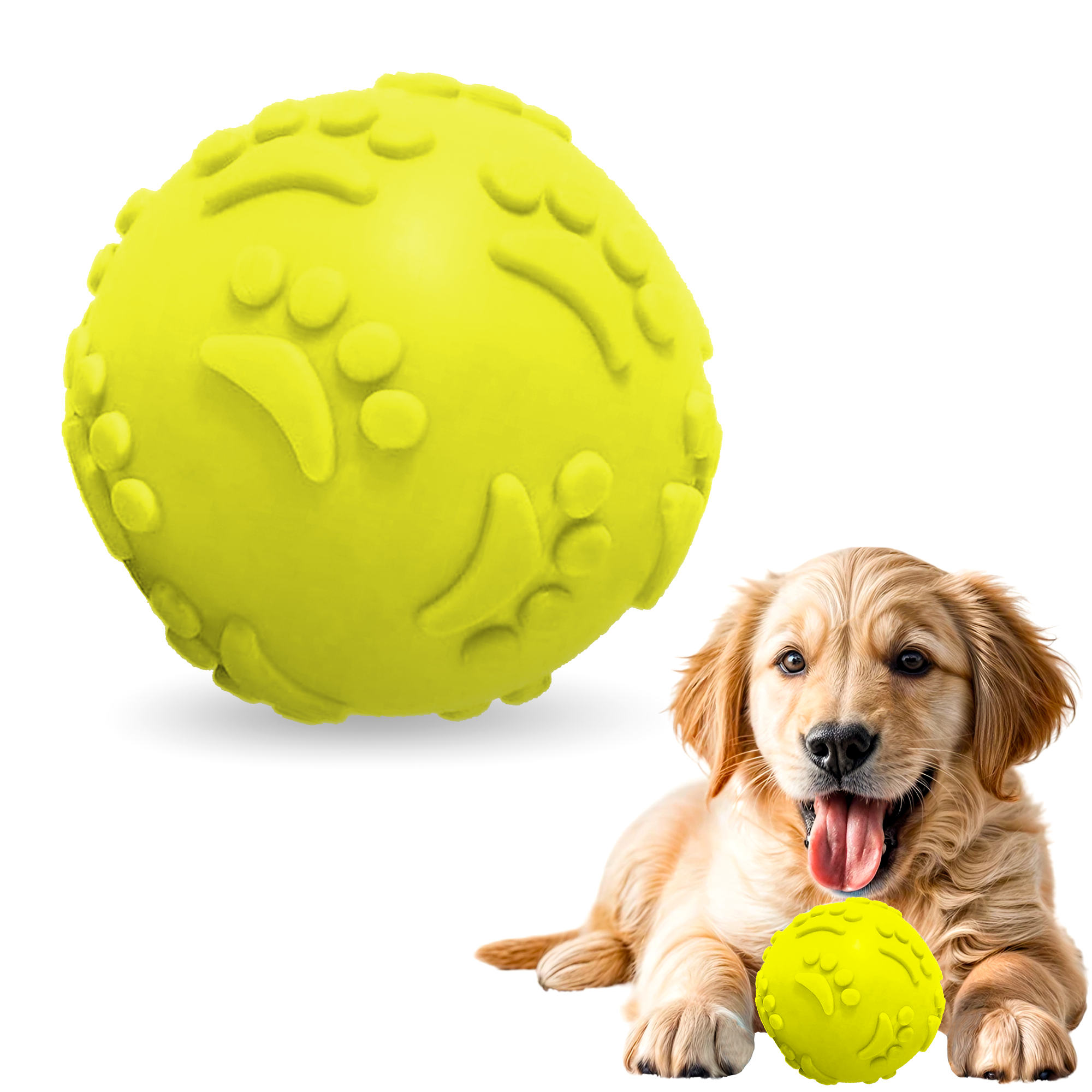 ADIL'S Natural Latex Dog Chews Ball Toy for Small to Medium Dogs & Puppies