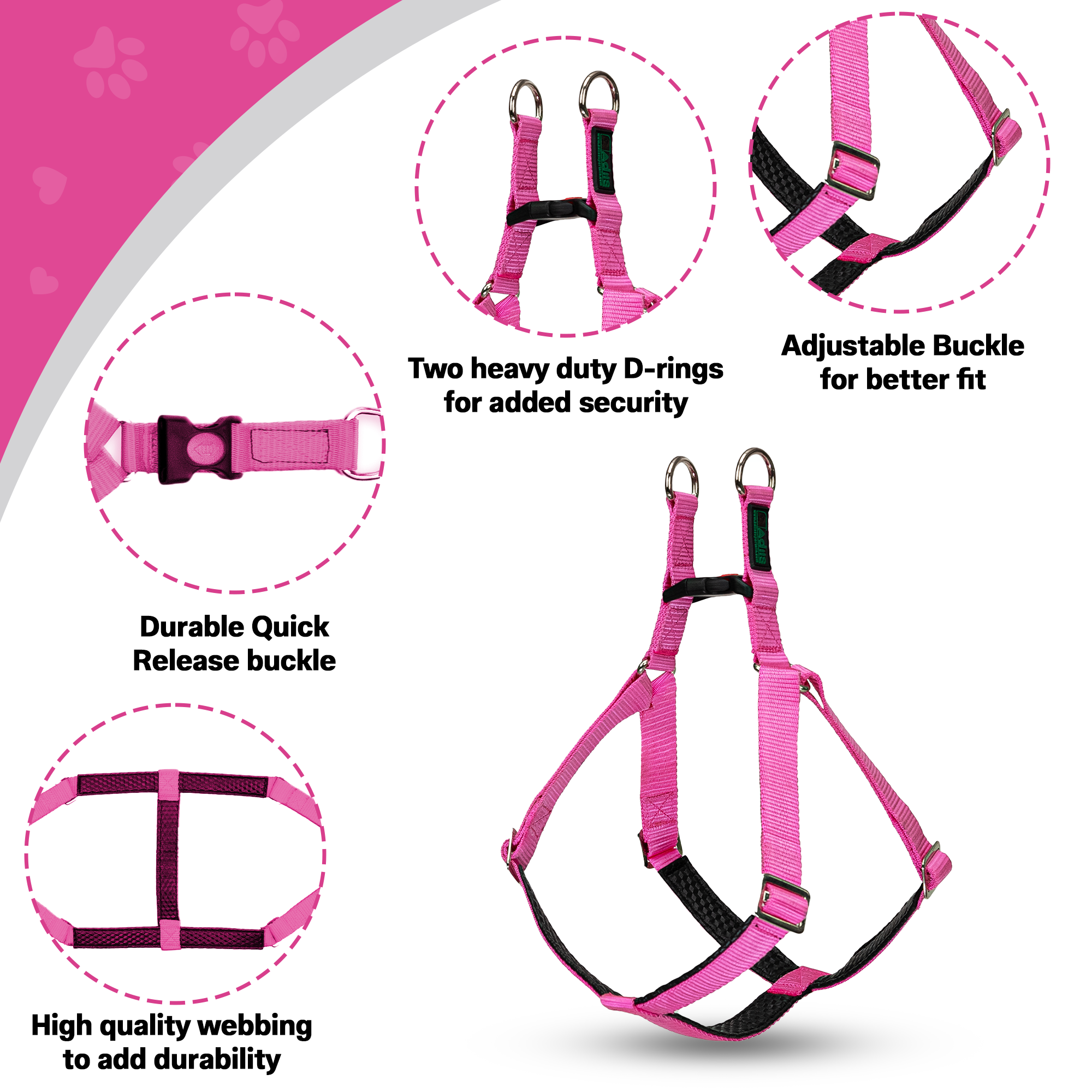 Adils H-shape harness for Walking Training Hiking & Outdoor Activities