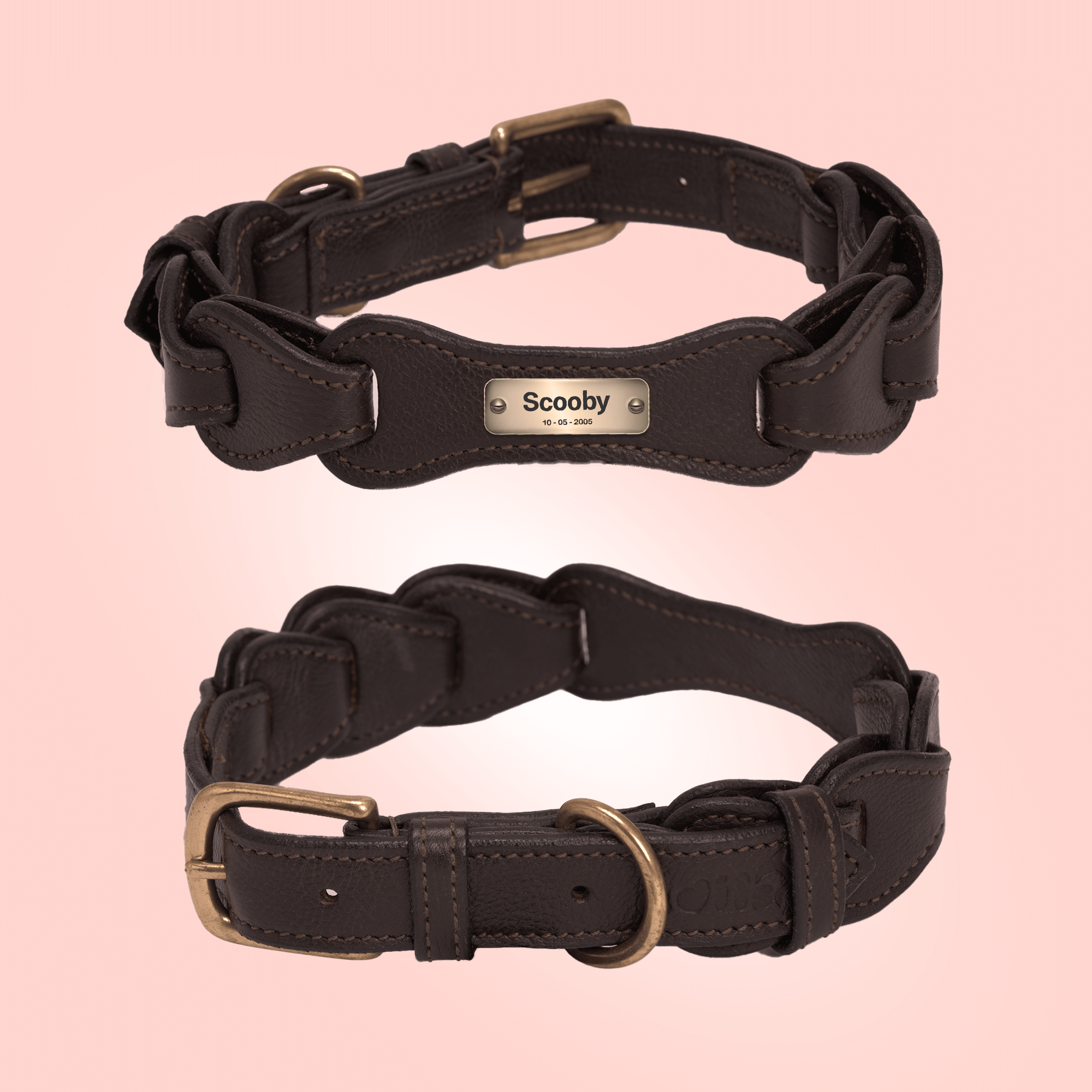 Adil's Leather Personalized Dog Collar (Softy Leather) – 1.5 Inch Wide