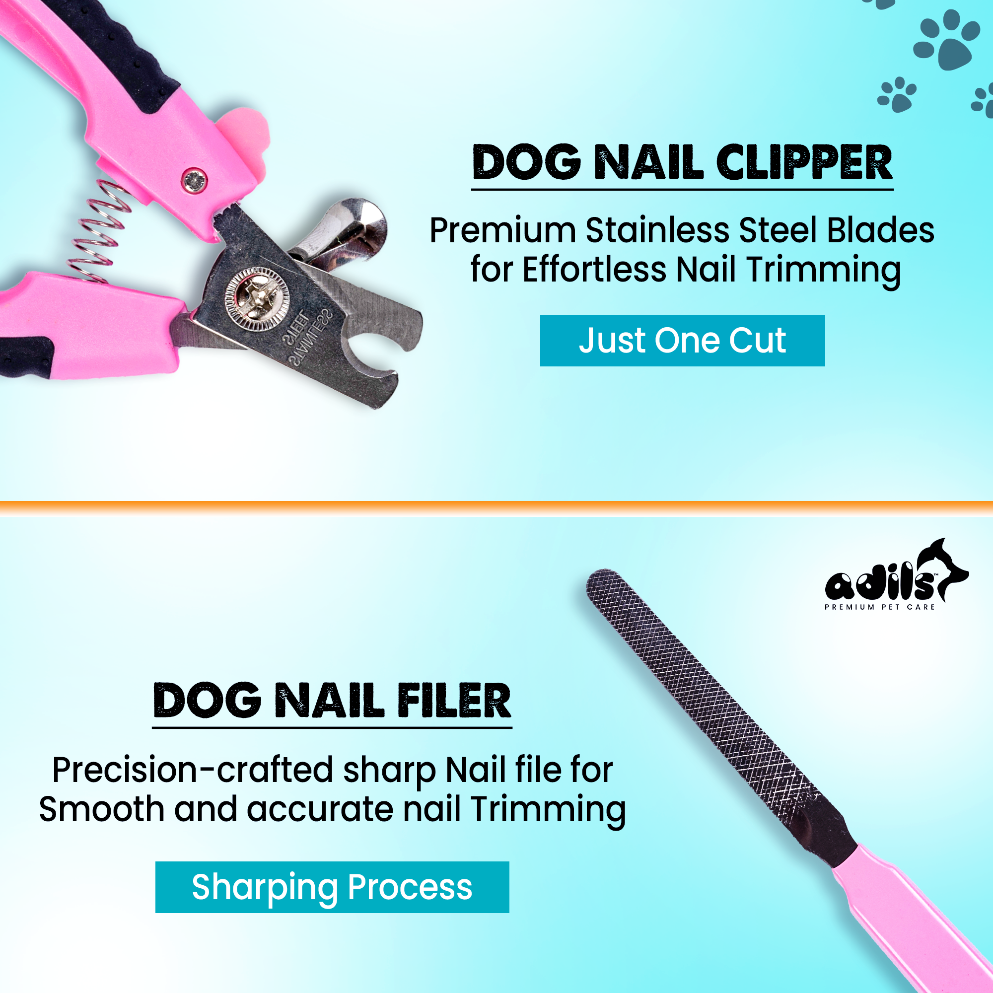 Adil's Dog Nail Clippers with Filer