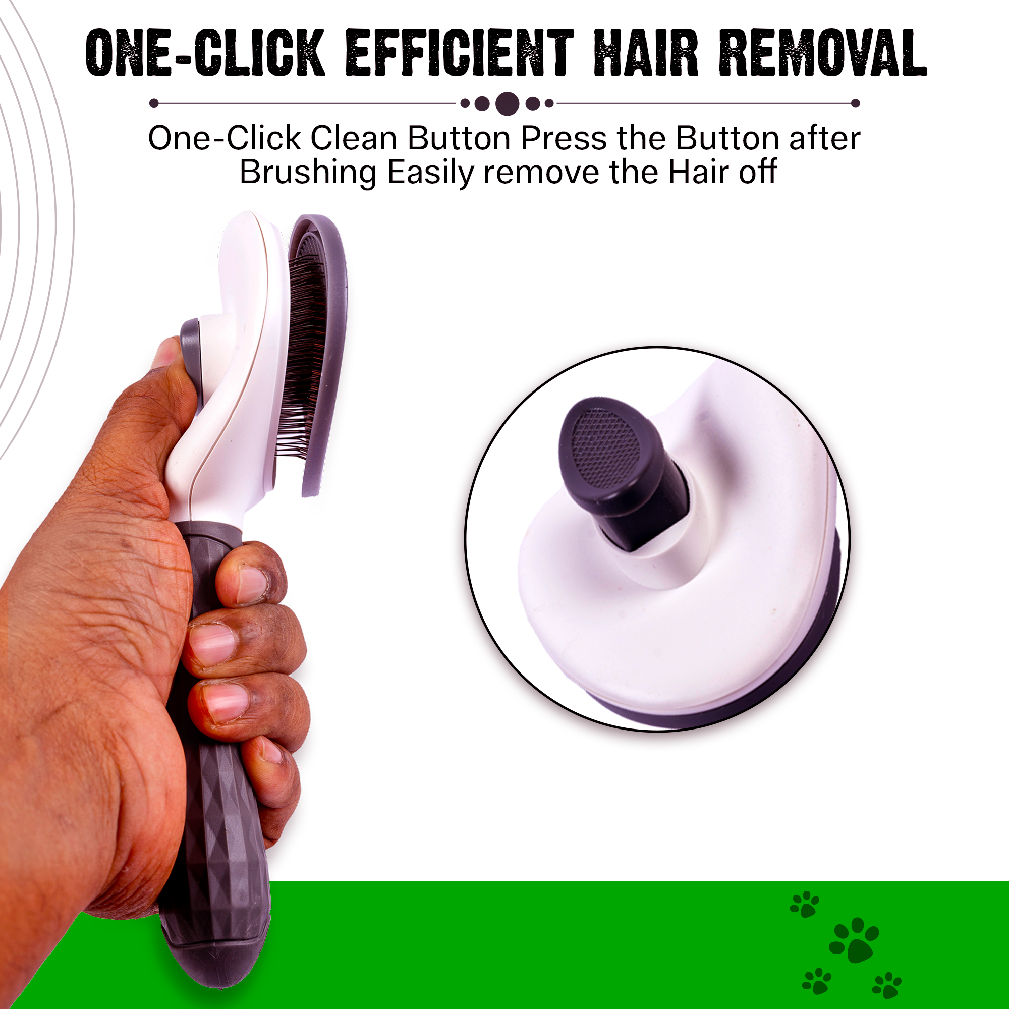 ADIL Self-Cleaning Brush for Dogs, Cats & Bunnies - Pet Grooming Brush