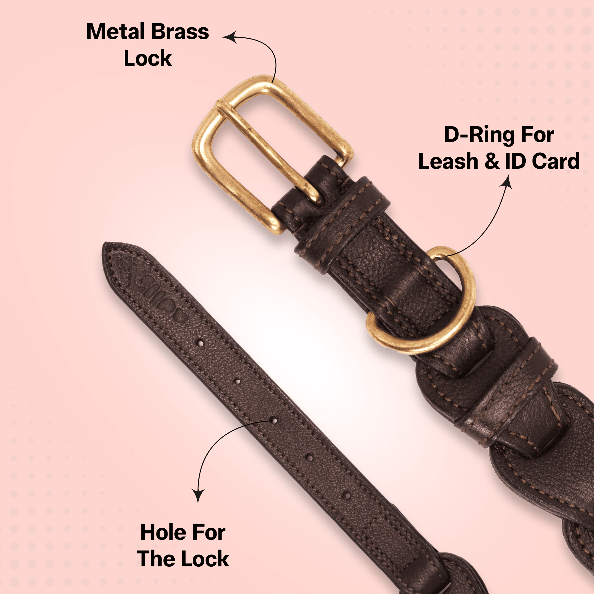 Adil's Leather Personalized Dog Collar (Softy Leather) – 1.5 Inch Wide