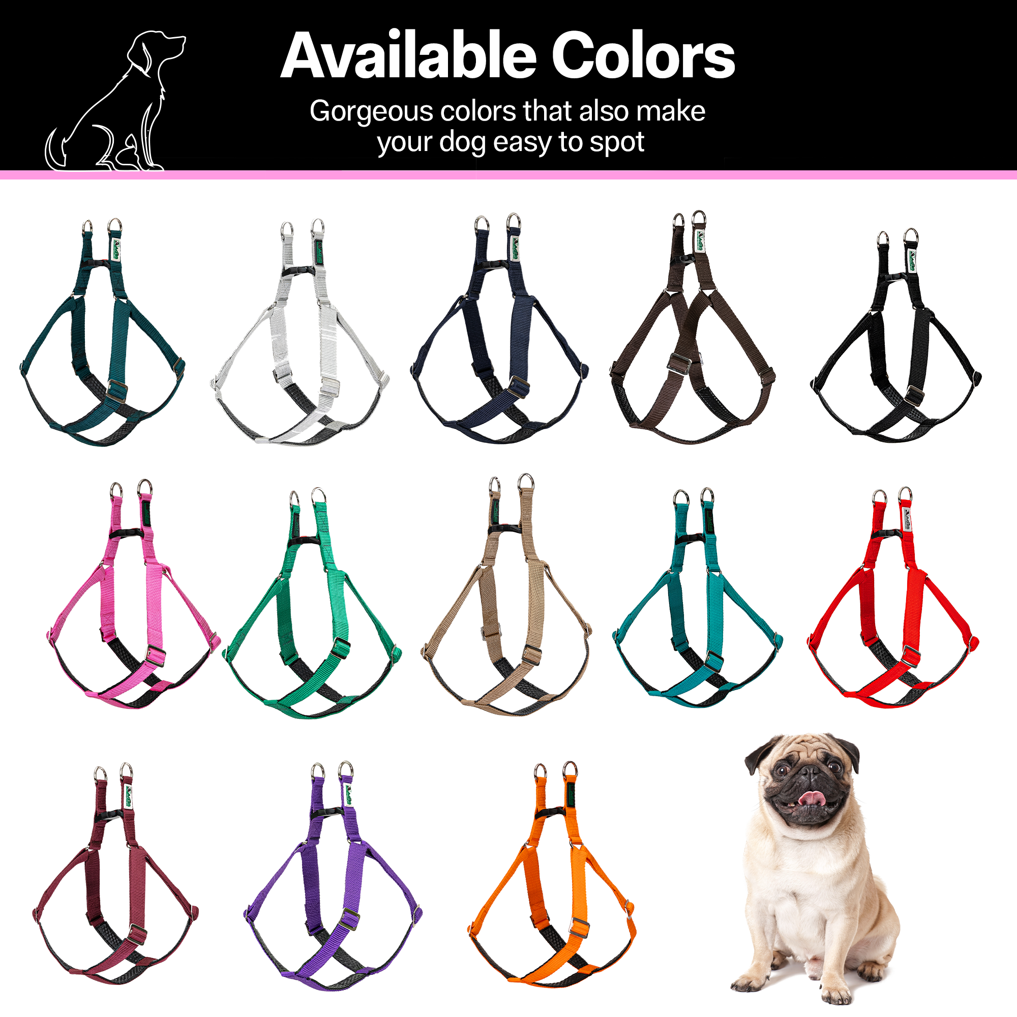 Adils H-shape harness for Walking Training Hiking & Outdoor Activities