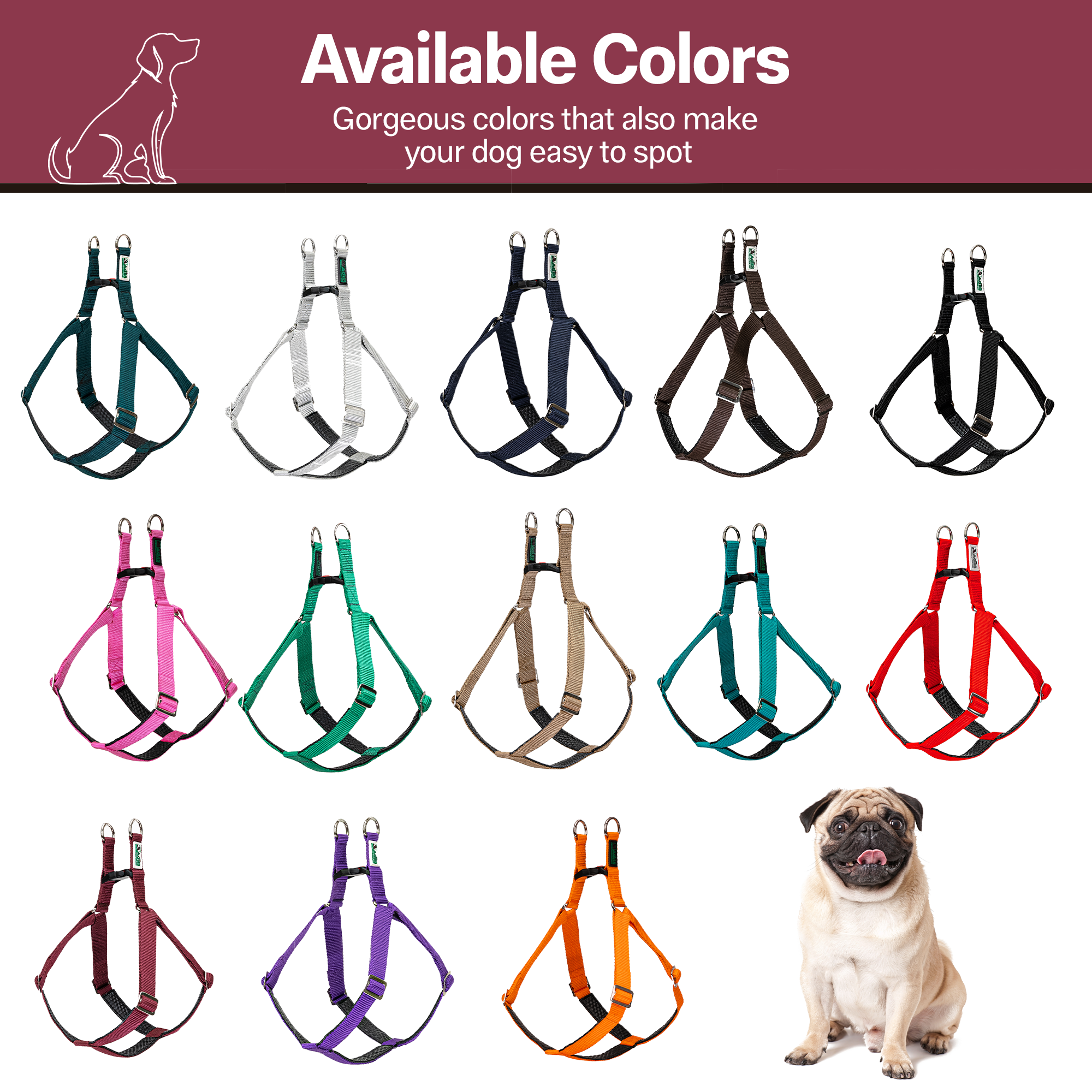 Adils H-shape harness for Walking Training Hiking & Outdoor Activities