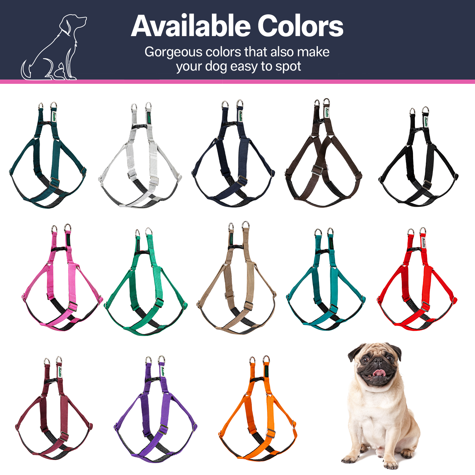 Adils H-shape harness for Walking Training Hiking & Outdoor Activities