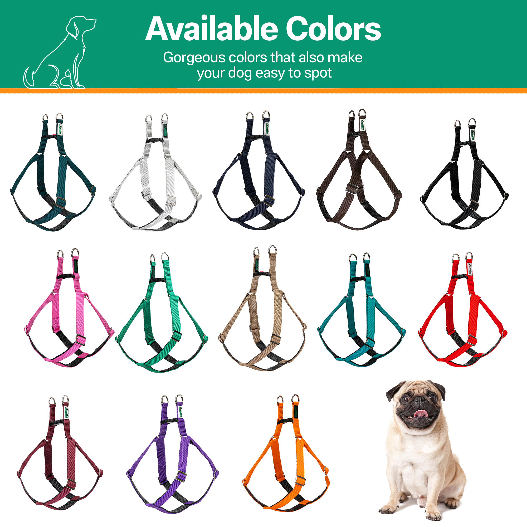 Adils H-shape harness for Walking Training Hiking & Outdoor Activities