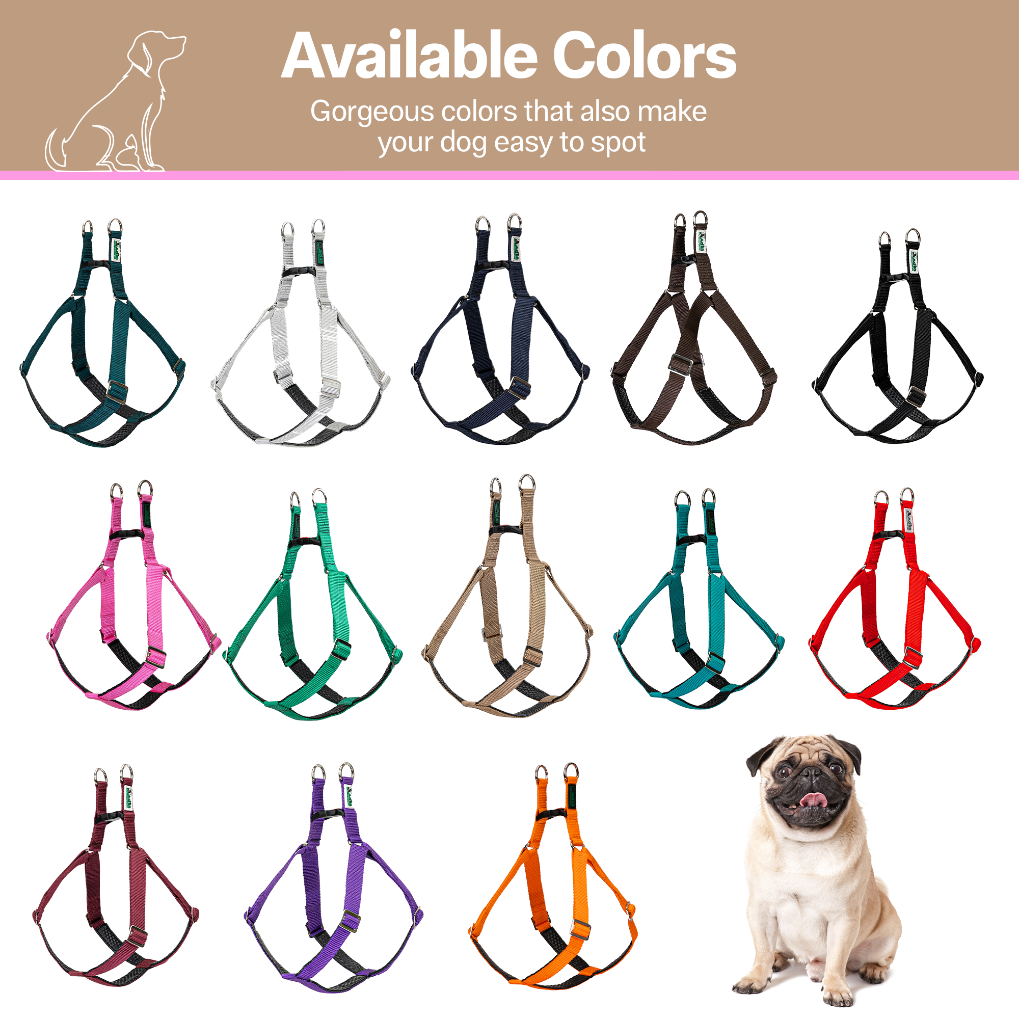 Adils H-shape harness for Walking Training Hiking & Outdoor Activities