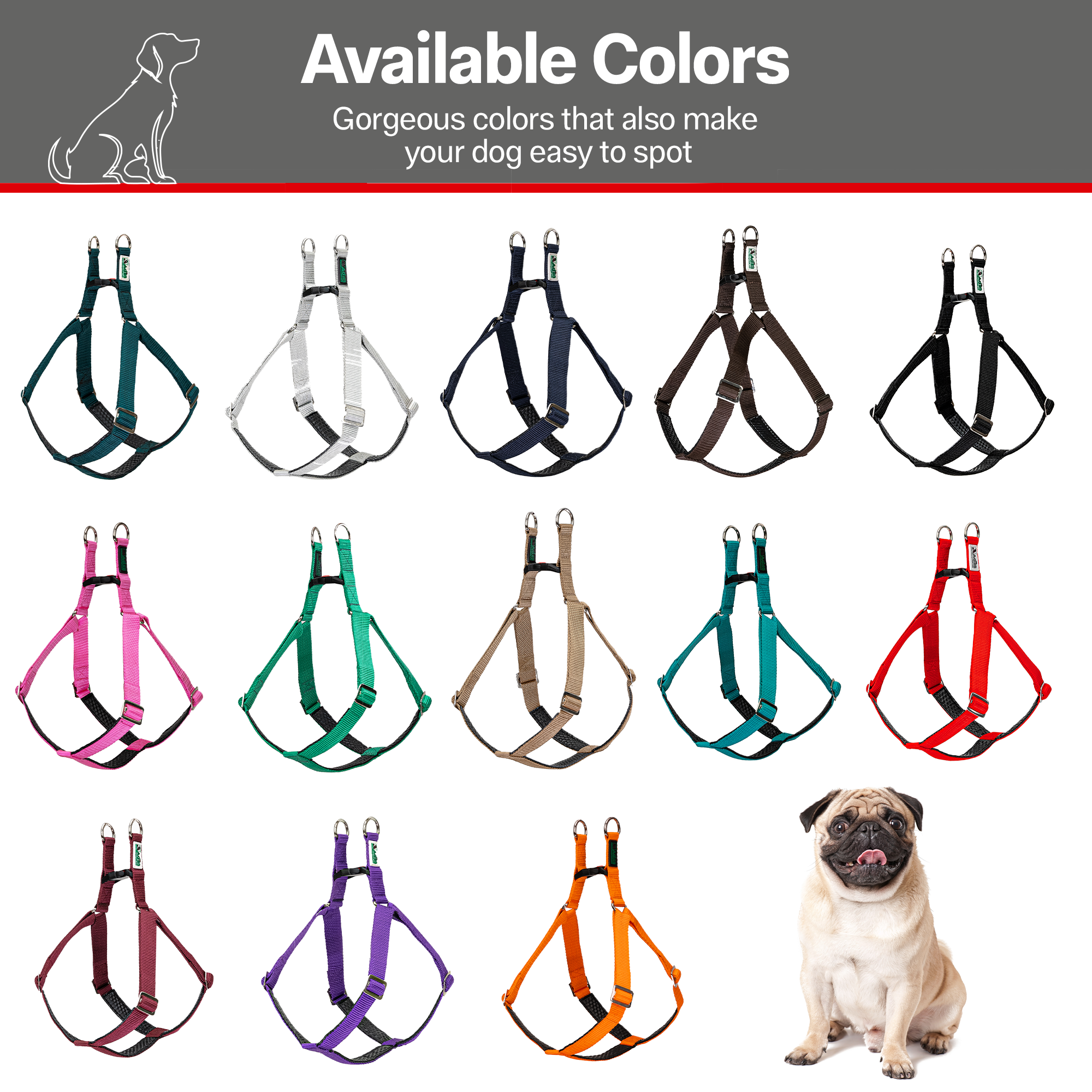 Adils H-shape harness for Walking Training Hiking & Outdoor Activities