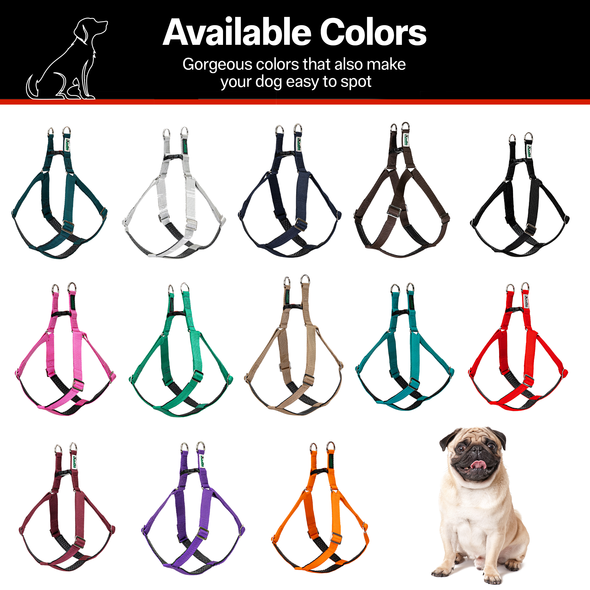 Adils H-shape harness for Walking Training Hiking & Outdoor Activities