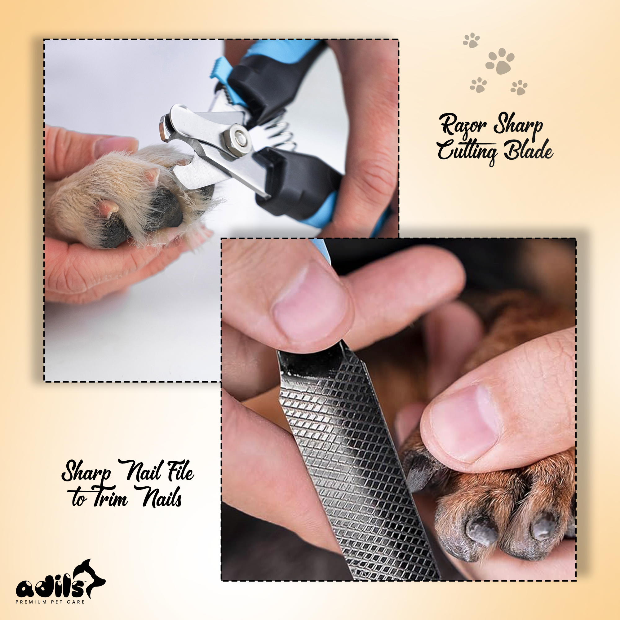 Adil's Dog Nail Clippers with Filer