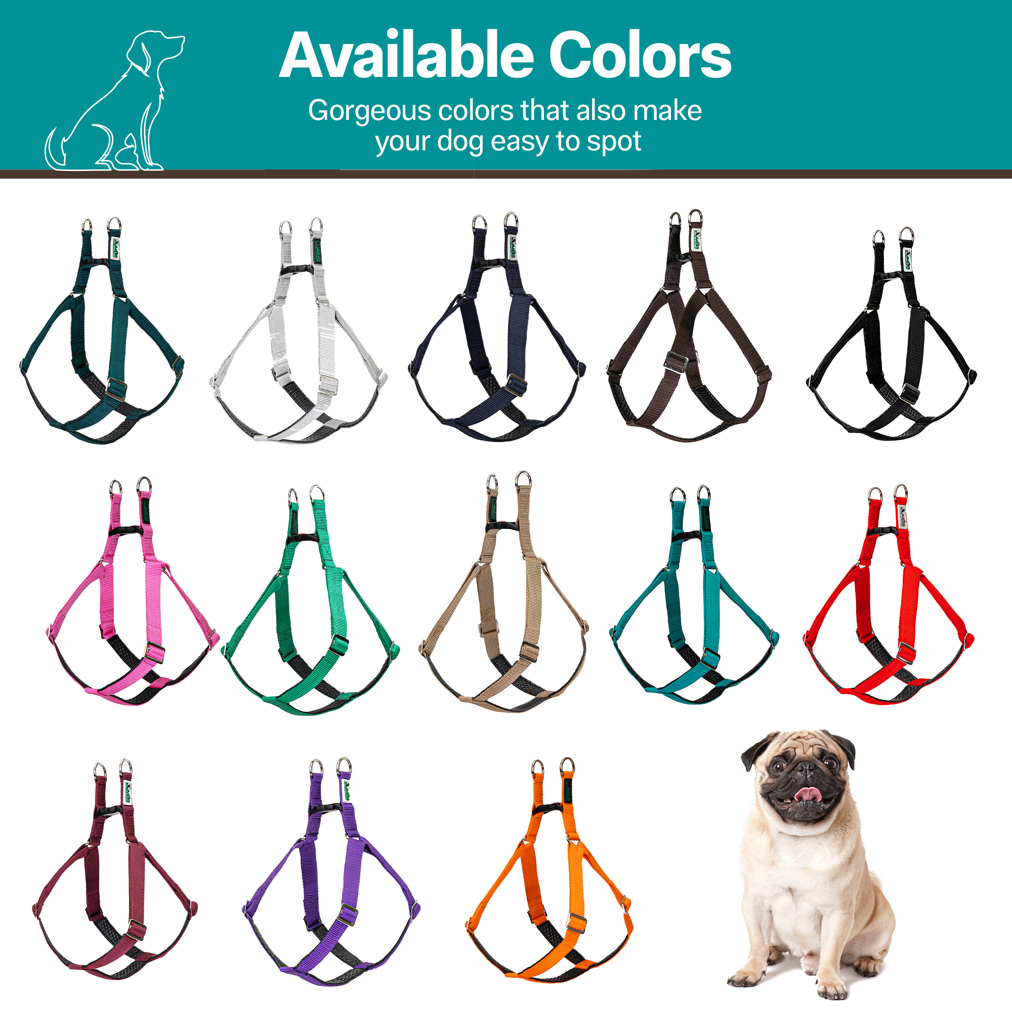 Adils H-shape harness for Walking Training Hiking & Outdoor Activities