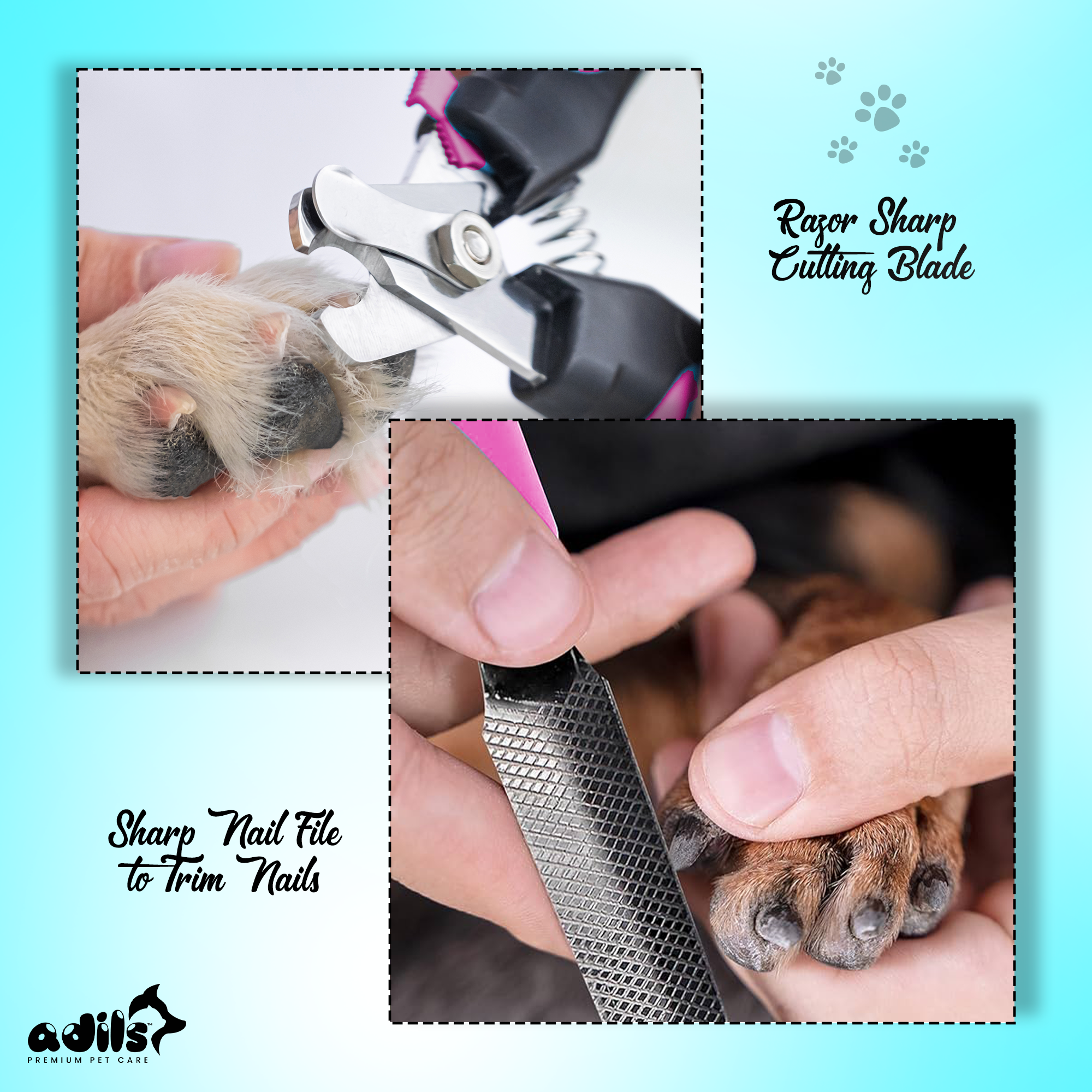 Adil's Dog Nail Clippers with Filer