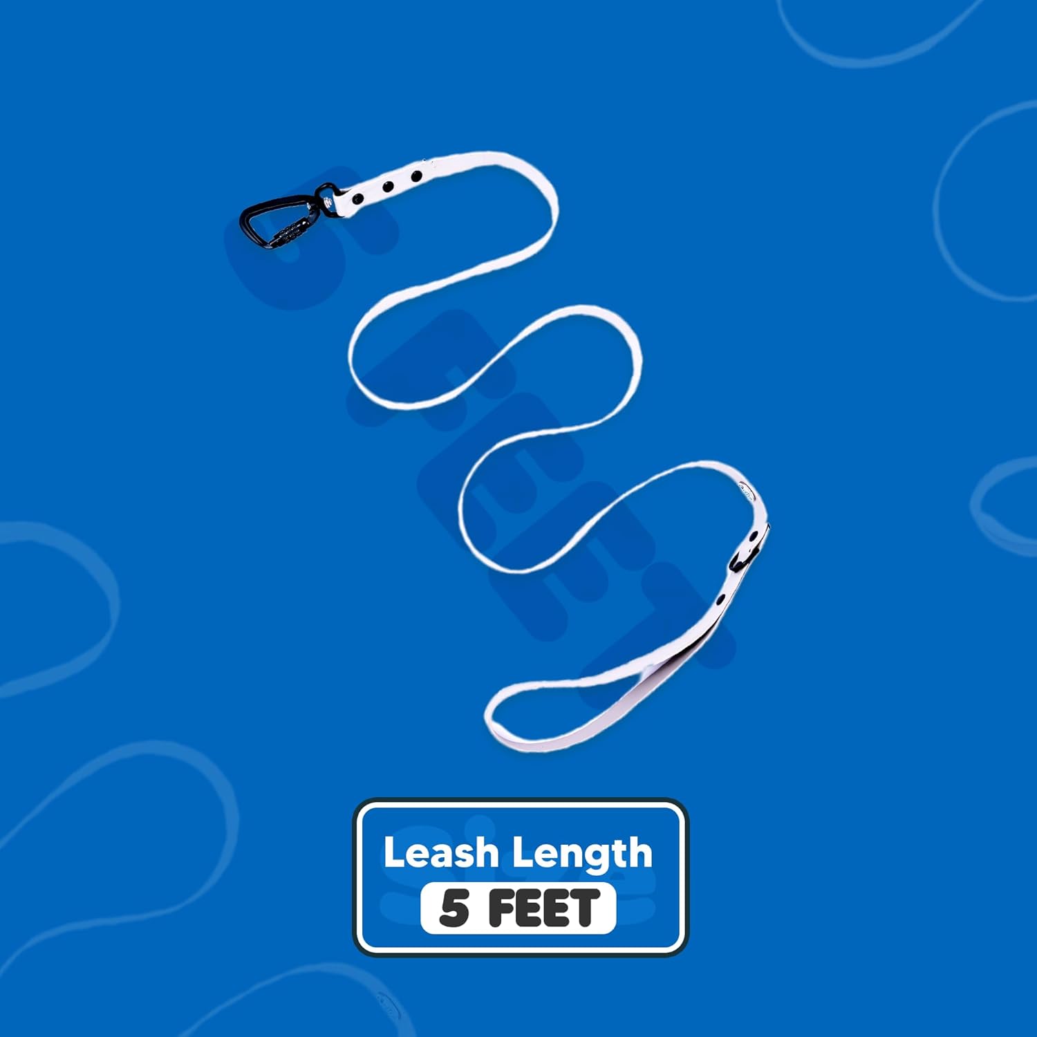 Adil’s Biothane Dog Leash - Waterproof Leashes for Dogs, Metal Hook, Adjustable 5ft Length Suitable for Dogs & Puppies, Ideal for Walking, Running & Training