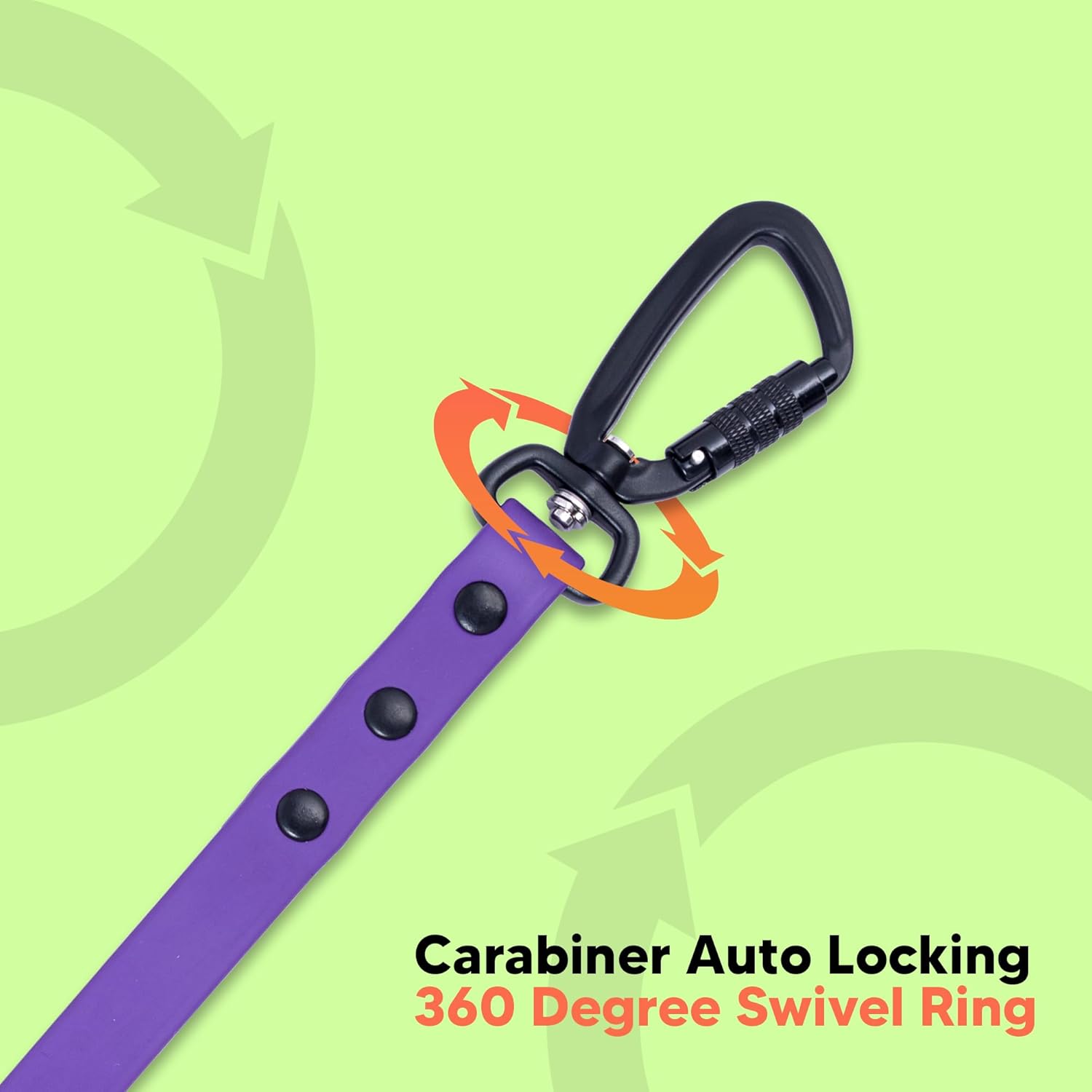 Adil’s Biothane Dog Leash - Waterproof Leashes for Dogs, Metal Hook, Adjustable 5ft Length Suitable for Dogs & Puppies, Ideal for Walking, Running & Training