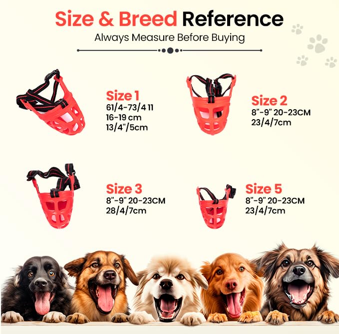 Adil’S Soft Muzzle Guard for Dogs with Adjustable Strap Buckle, Ideal for Stopping Biting, Barking and Chewing Aggressive