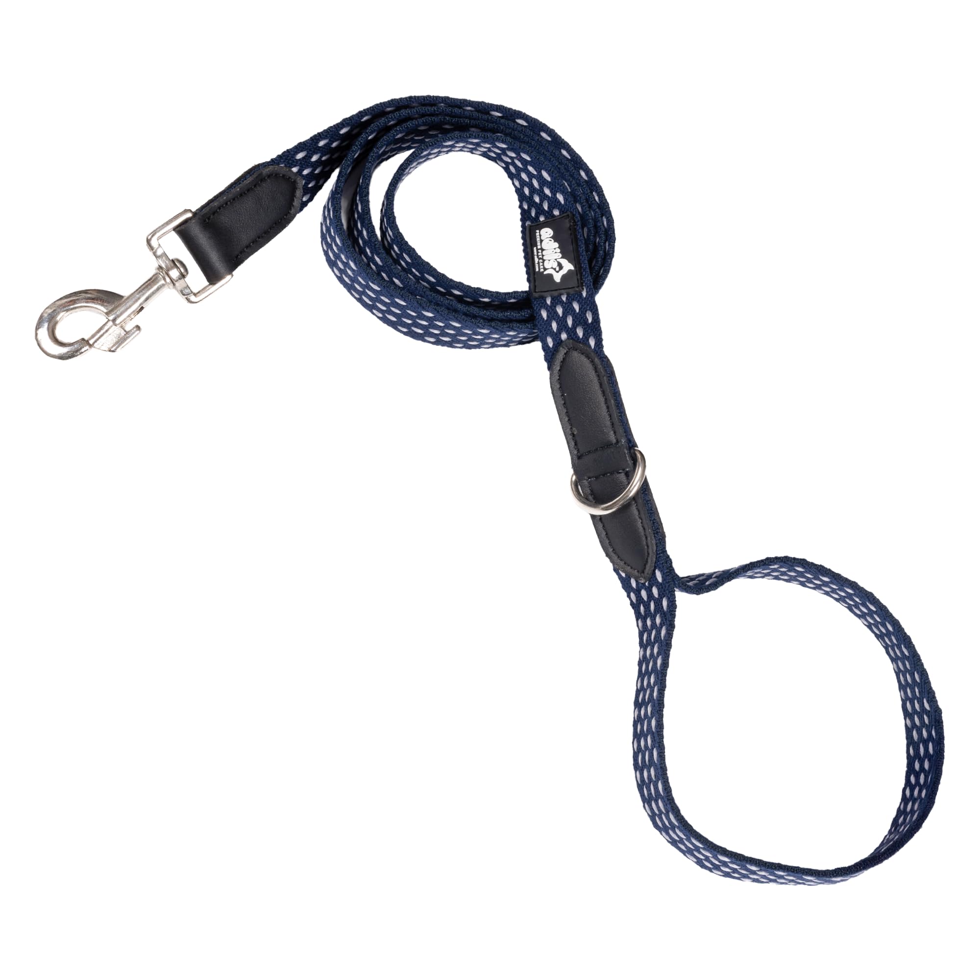 Adil’s 5ft Cotton Dotted Dog Leash with Leather Grip & 360° Swivel Hook – Durable, Comfy & Tangle-Free for All Dog Sizes
