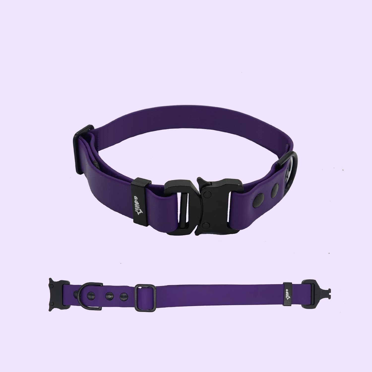 Adil’S Biothane Dog Collar - Waterproof Heavy Duty Dog Collars with Quick Release Buckle & D-Ring