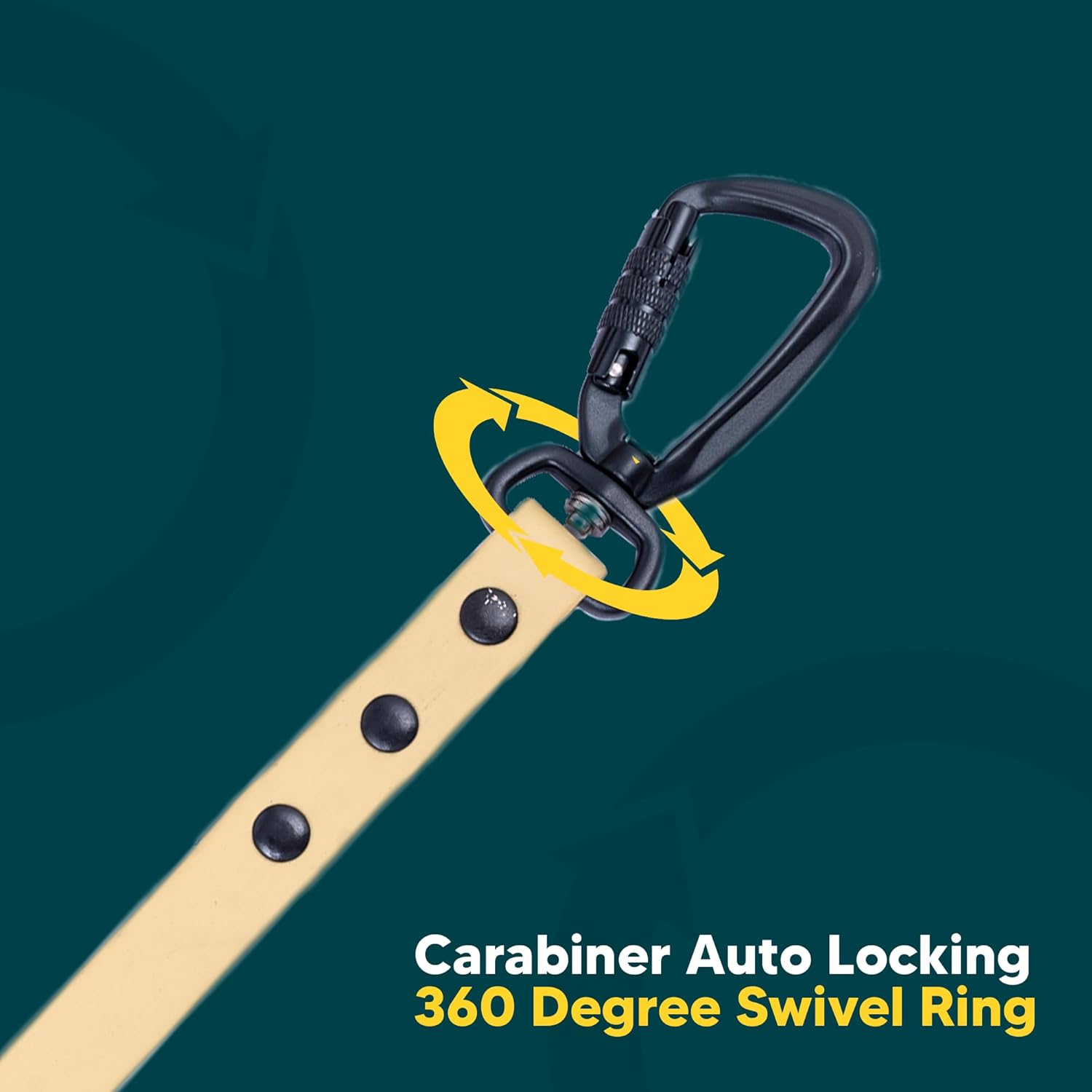 Adil’s Biothane Dog Leash - Waterproof Leashes for Dogs, Metal Hook, Adjustable 5ft Length Suitable for Dogs & Puppies, Ideal for Walking, Running & Training