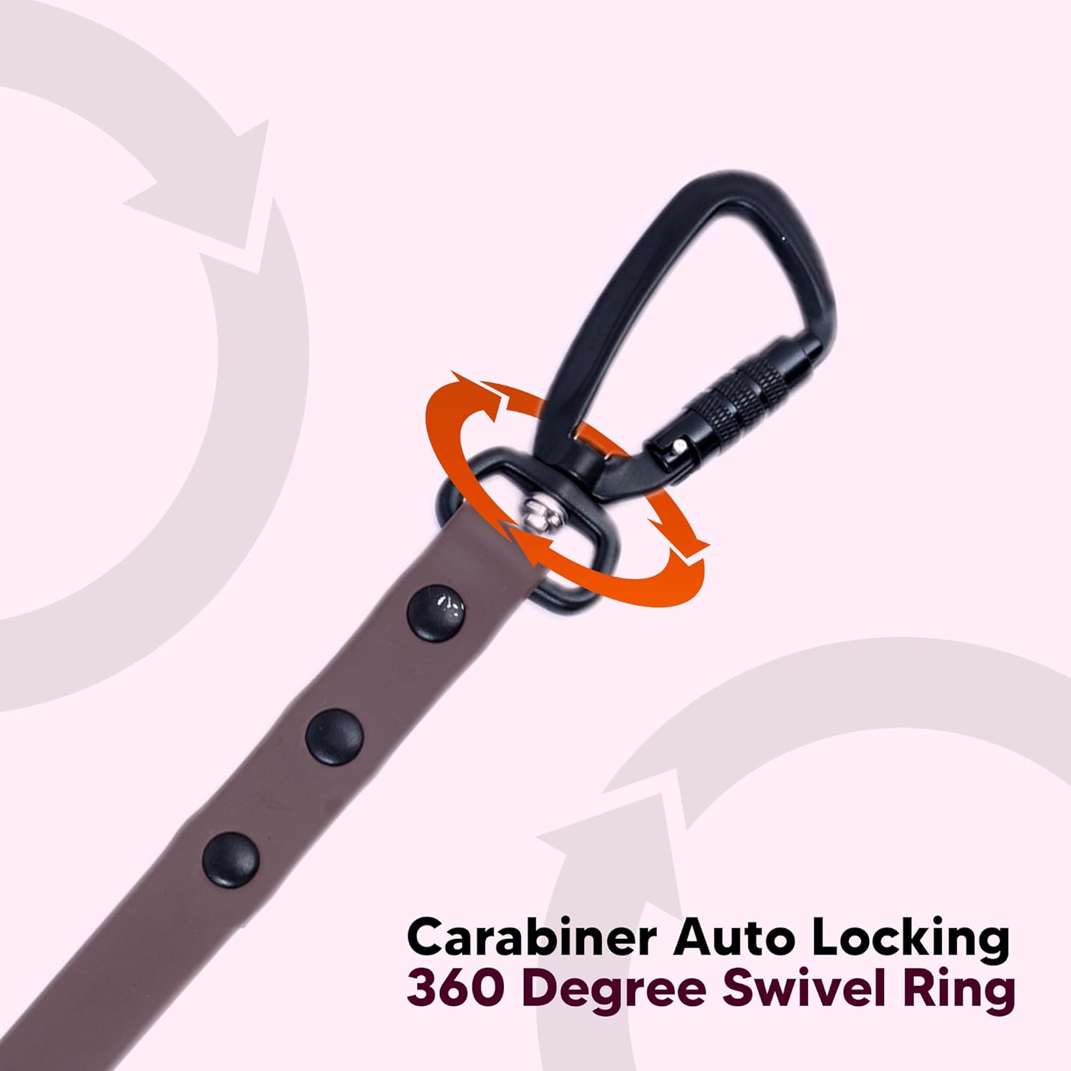 Adil’s Biothane Dog Leash - Waterproof Leashes for Dogs, Metal Hook, Adjustable 5ft Length Suitable for Dogs & Puppies, Ideal for Walking, Running & Training