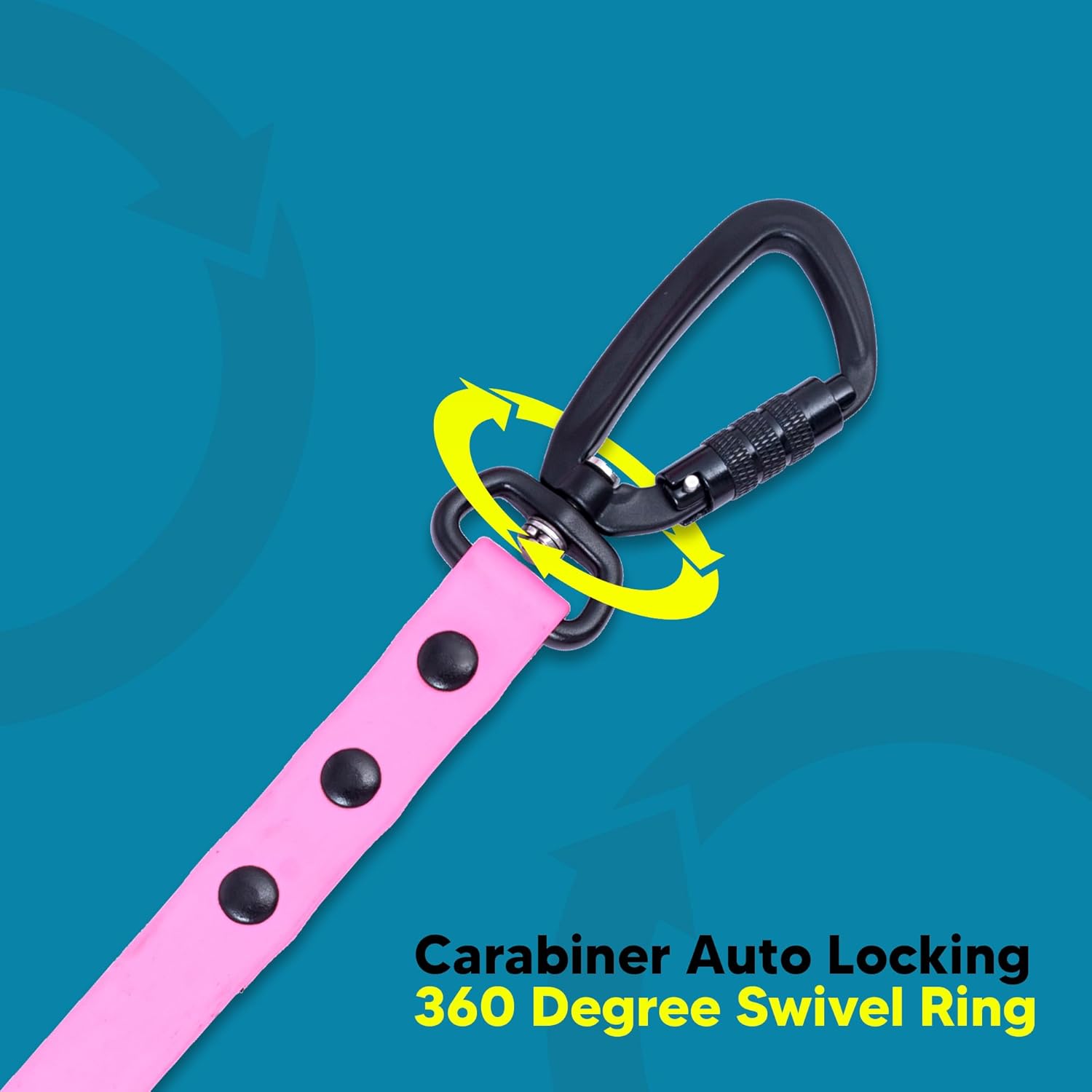 Adil’s Biothane Dog Leash - Waterproof Leashes for Dogs, Metal Hook, Adjustable 5ft Length Suitable for Dogs & Puppies, Ideal for Walking, Running & Training