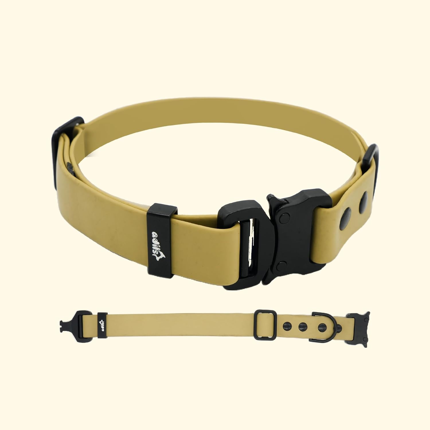 Adil’S Biothane Dog Collar - Waterproof Heavy Duty Dog Collars with Quick Release Buckle & D-Ring