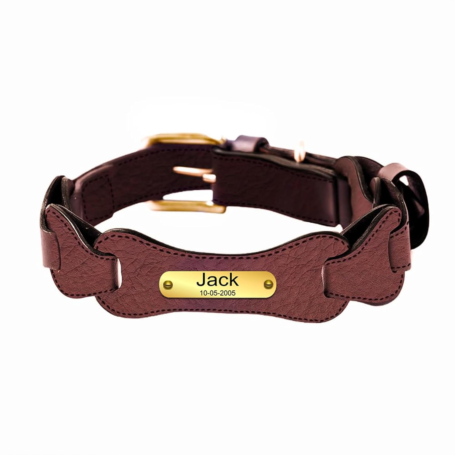 Adil's Leather Personalized Dog Collar (Softy Leather) – 1.5 Inch Wide