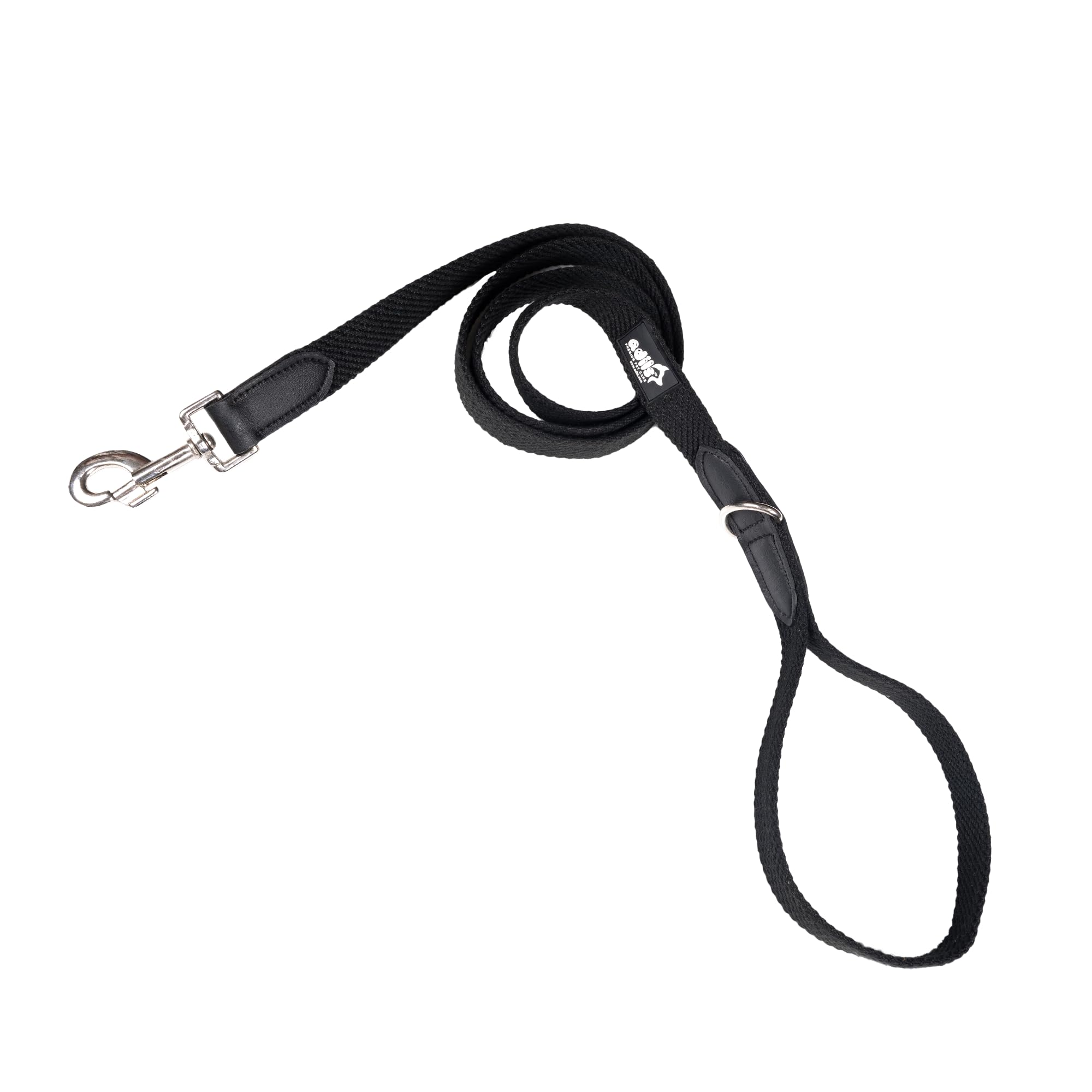 Adil’s 5FT Adjustable Cotton Dog Leash with Soft Leather Handle – Durable Long Lead with 360° Swivel Hook – Strong, Tangle-Free Leash for Walking & Training Small, Medium & Large Dogs