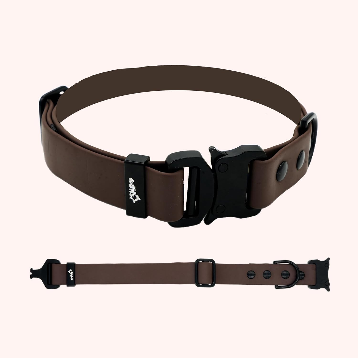 Adil’S Biothane Dog Collar - Waterproof Heavy Duty Dog Collars with Quick Release Buckle & D-Ring