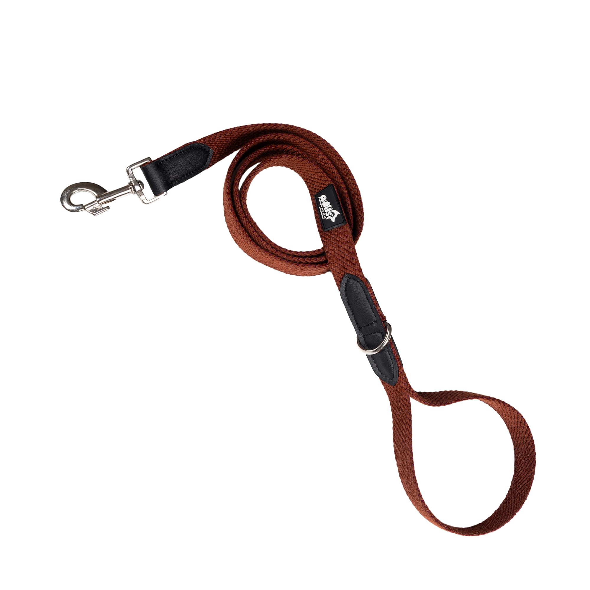 Adil’s 5FT Adjustable Cotton Dog Leash with Soft Leather Handle – Durable Long Lead with 360° Swivel Hook – Strong, Tangle-Free Leash for Walking & Training Small, Medium & Large Dogs