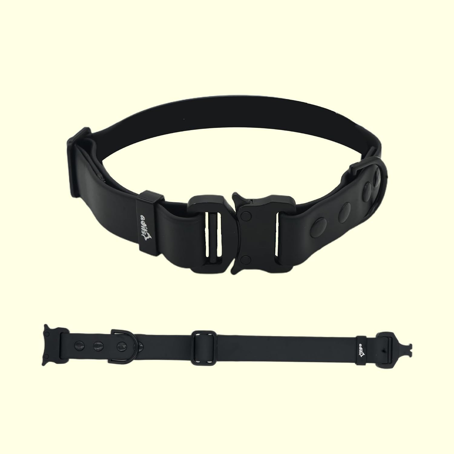 Adil’S Biothane Dog Collar - Waterproof Heavy Duty Dog Collars with Quick Release Buckle & D-Ring