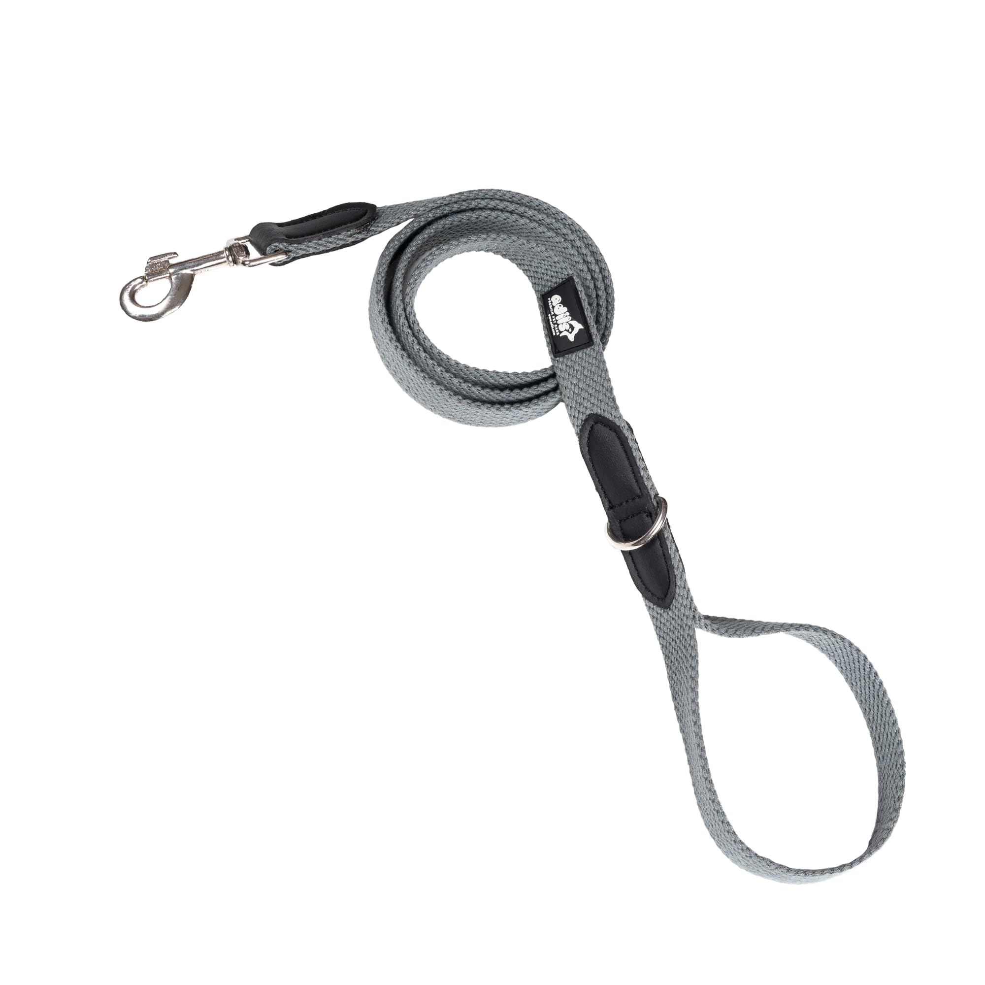 Adil’s 5FT Adjustable Cotton Dog Leash with Soft Leather Handle – Durable Long Lead with 360° Swivel Hook – Strong, Tangle-Free Leash for Walking & Training Small, Medium & Large Dogs (Army Green)