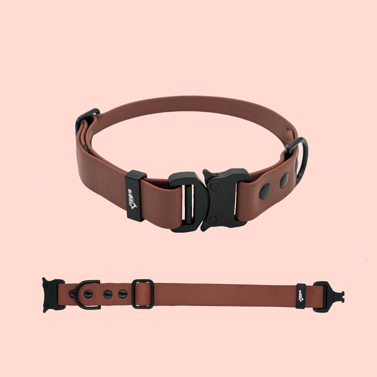 Adil’S Biothane Dog Collar - Waterproof Heavy Duty Dog Collars with Quick Release Buckle & D-Ring