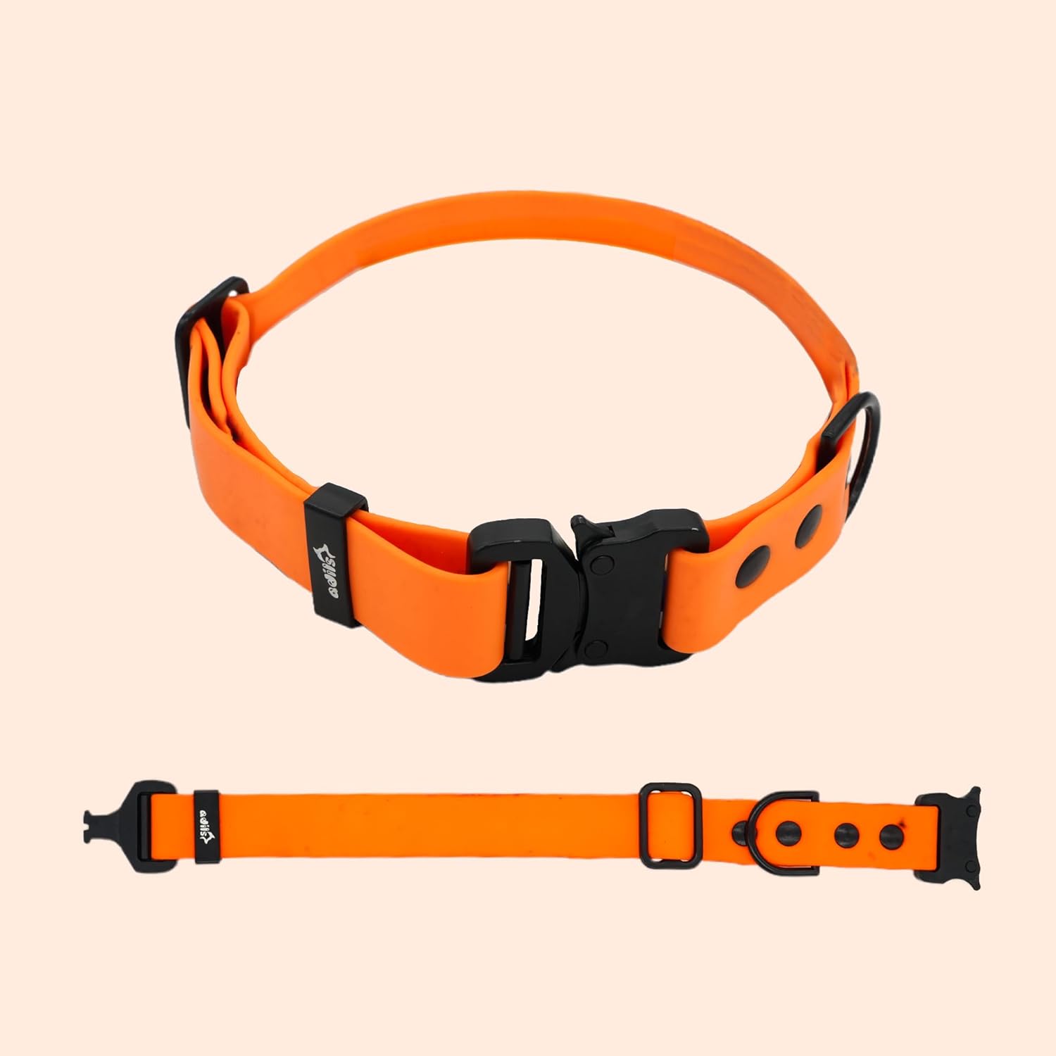 Adil’S Biothane Dog Collar - Waterproof Heavy Duty Dog Collars with Quick Release Buckle & D-Ring