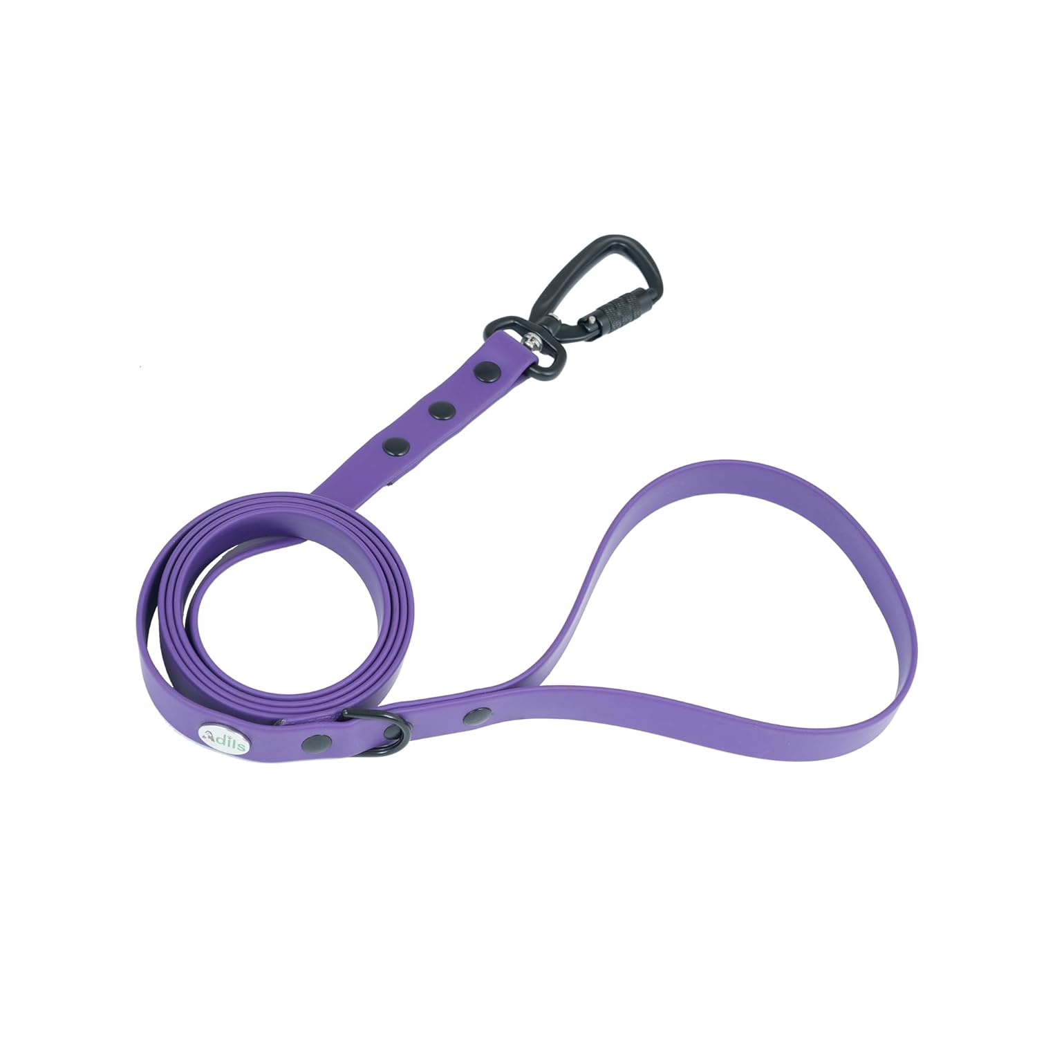 Adil’s Biothane Dog Leash - Waterproof Leashes for Dogs, Metal Hook, Adjustable 5ft Length Suitable for Dogs & Puppies, Ideal for Walking, Running & Training