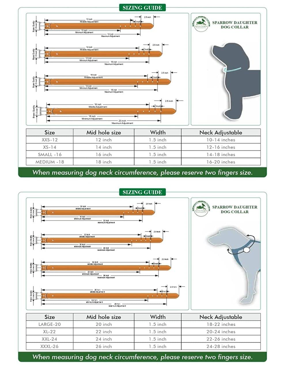 Leather Comfortable, Lightweight Hand Tooling Design Dog Collar for All Breeds | Neck Belt with Adjustable Buckle- Natural White (24x1.5 Inch)